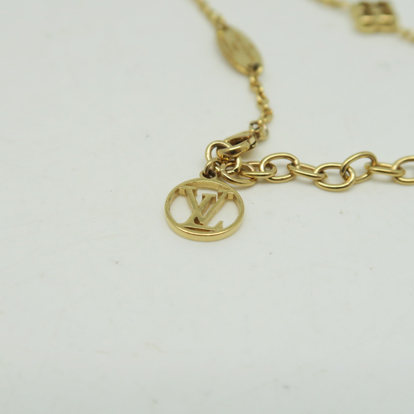 LOUIS VUITTON 金屬Flower Full Bracelet手鏈金色