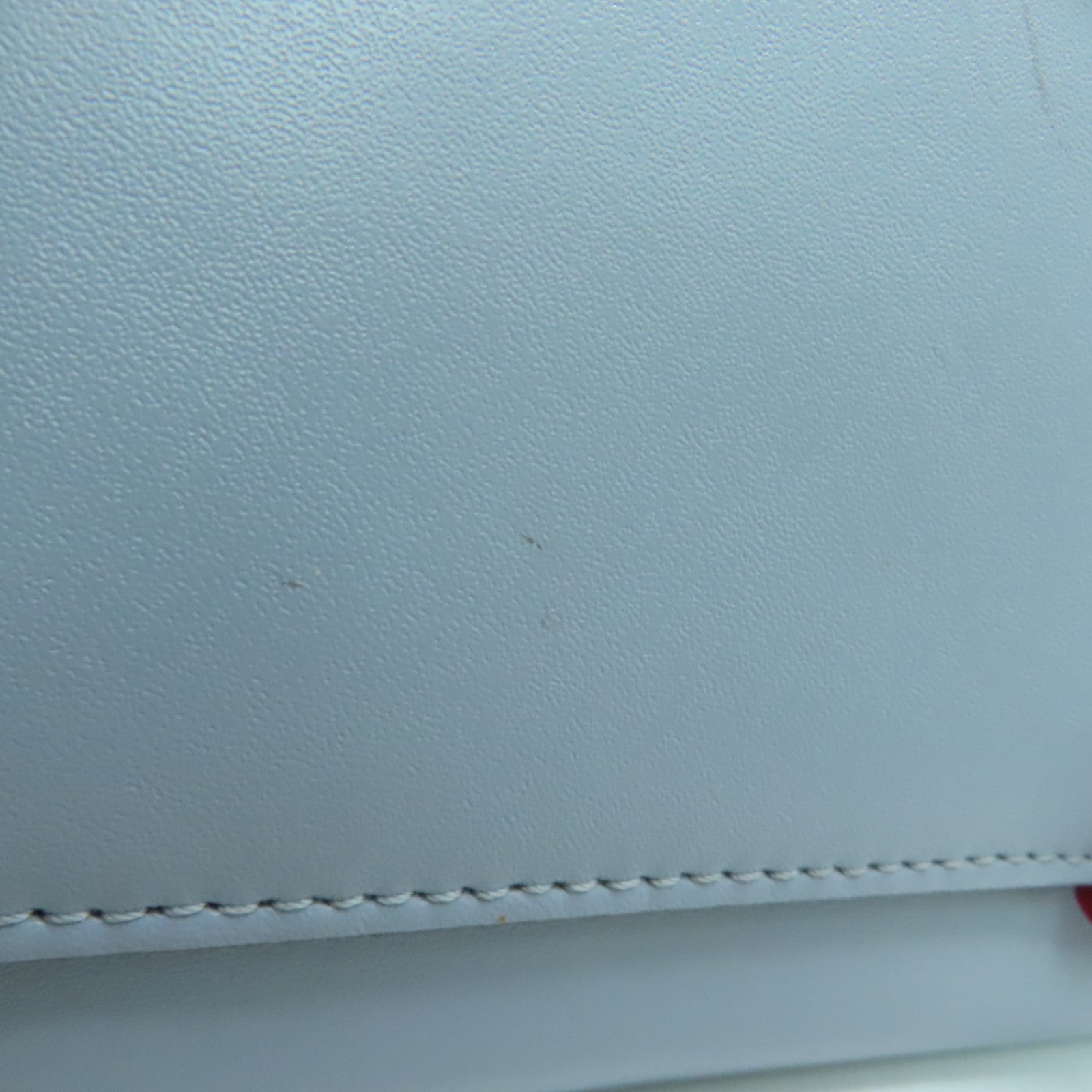 FENDI 牛皮皮革Long Wallet银扣长钱包灰色