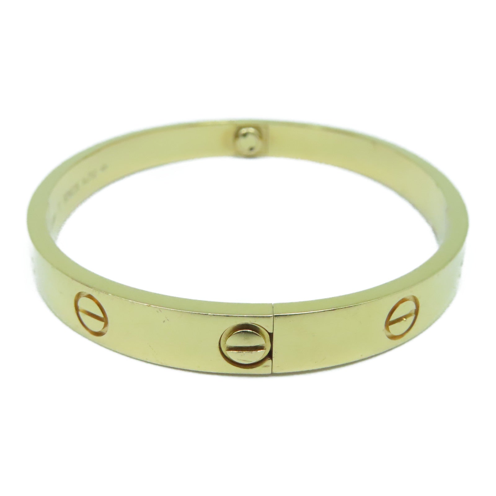 CARTIER 18K黃金Love Blaceret手鐲Cartier#17