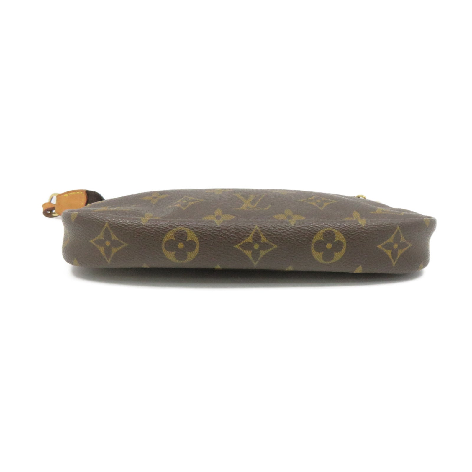 LOUIS VUITTON Monogram Pochette Accessories Pouch Hand Bag Brown