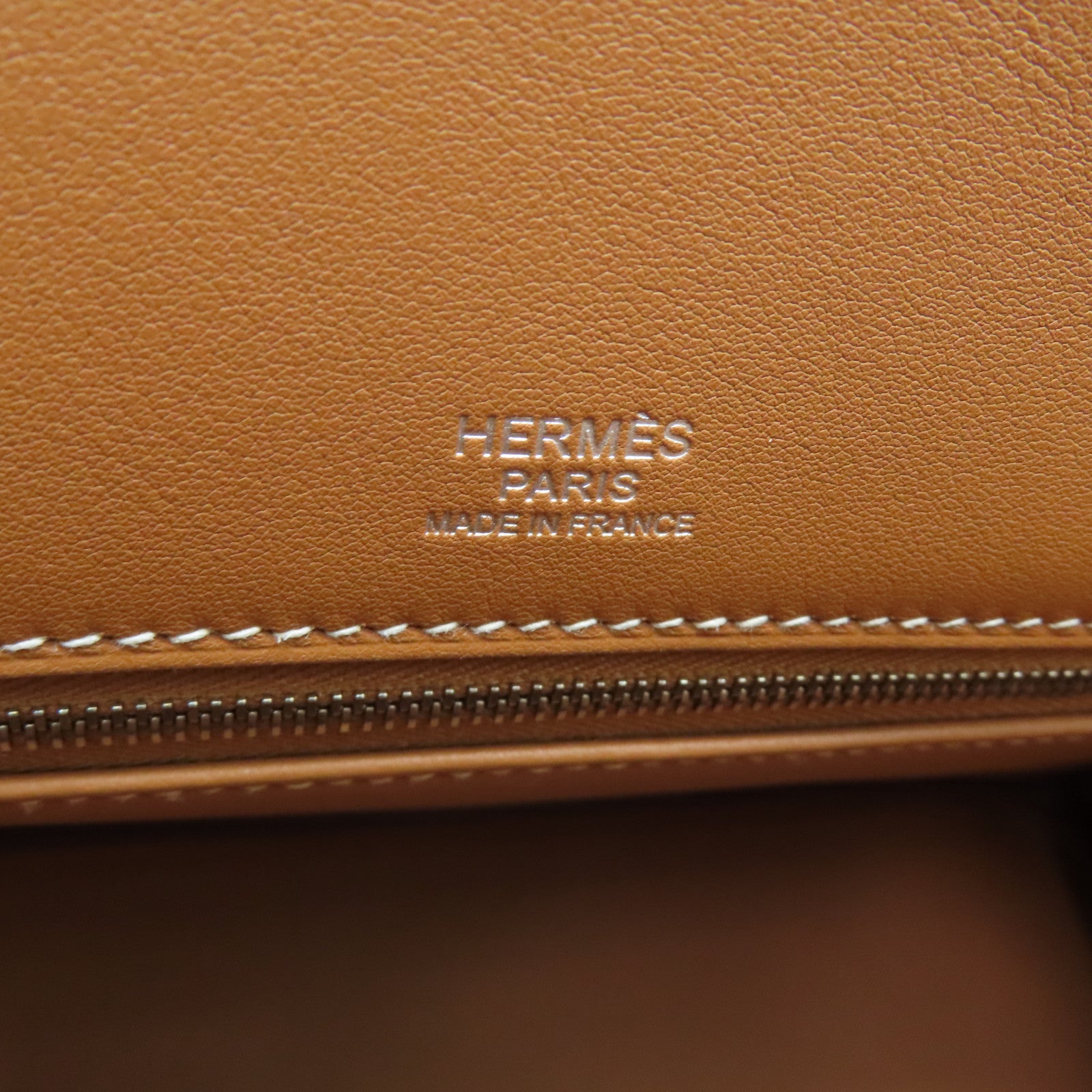 HERMES [Sharp Discount] Swift Leather Shadow 35 Handle Bag Gold