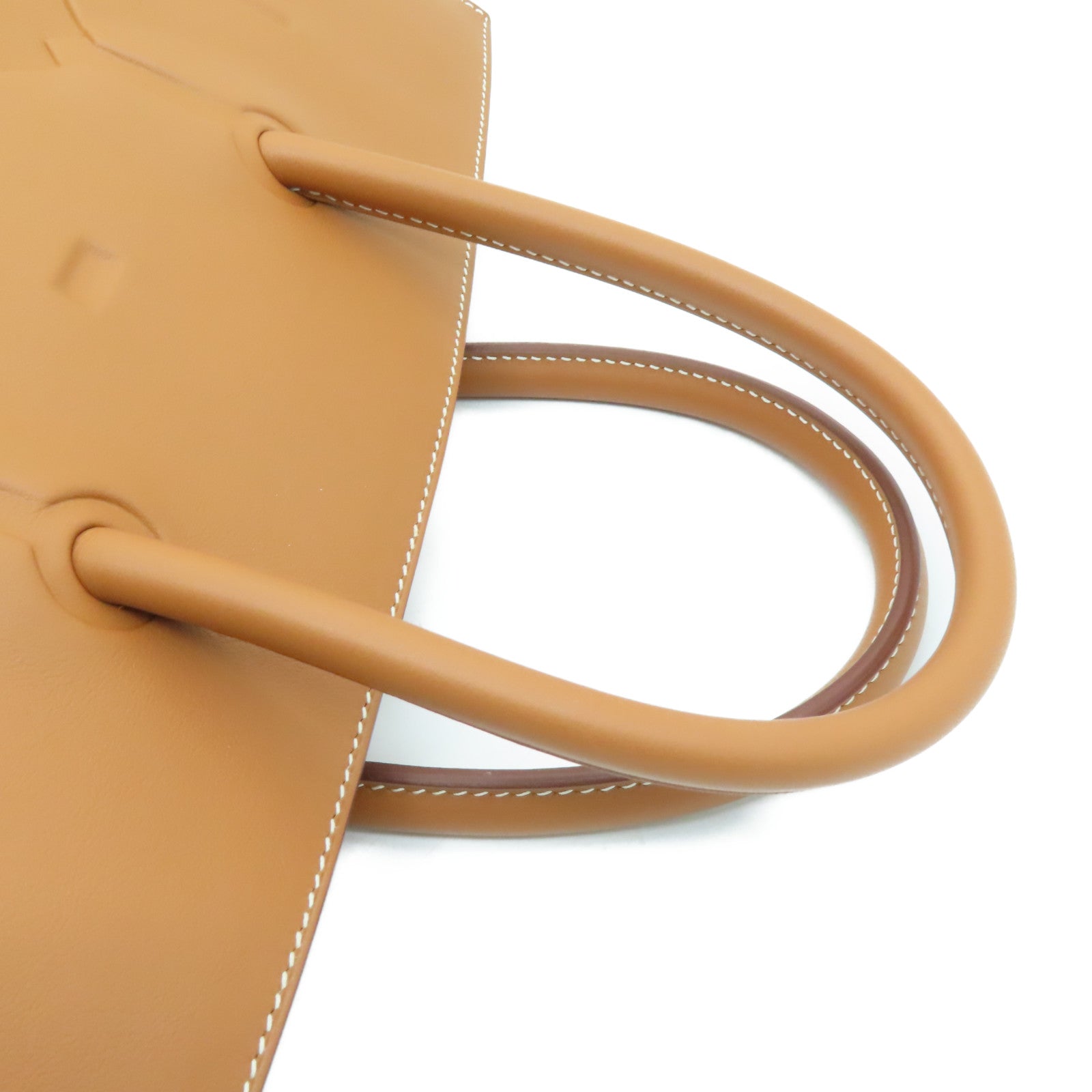 HERMES [Sharp Discount] Swift Leather Shadow 35 Handle Bag Gold