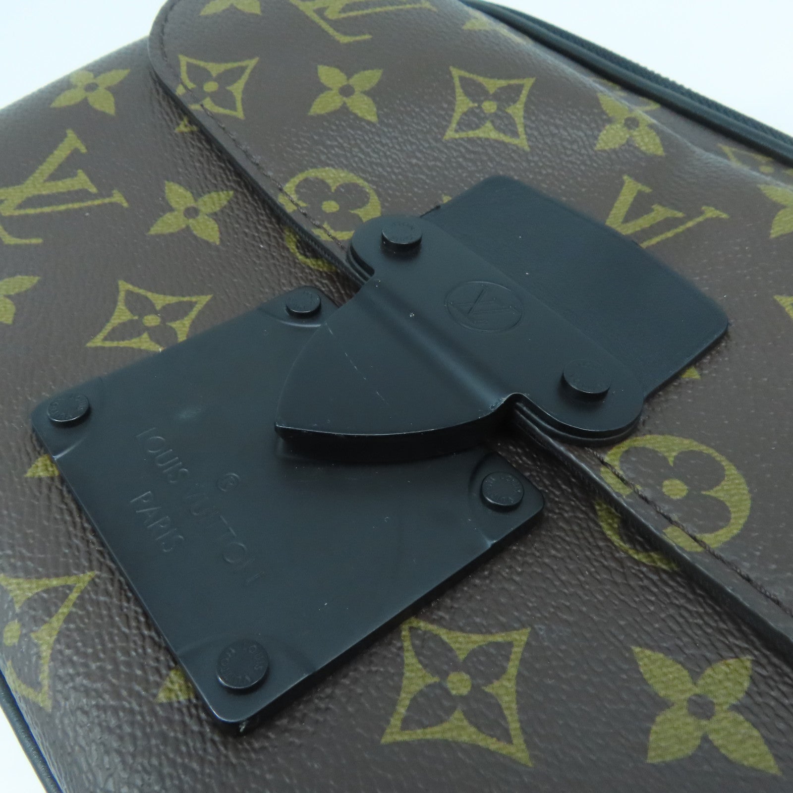 LOUIS VUITTON Monogram S Lock Messenger肩背袋啡色