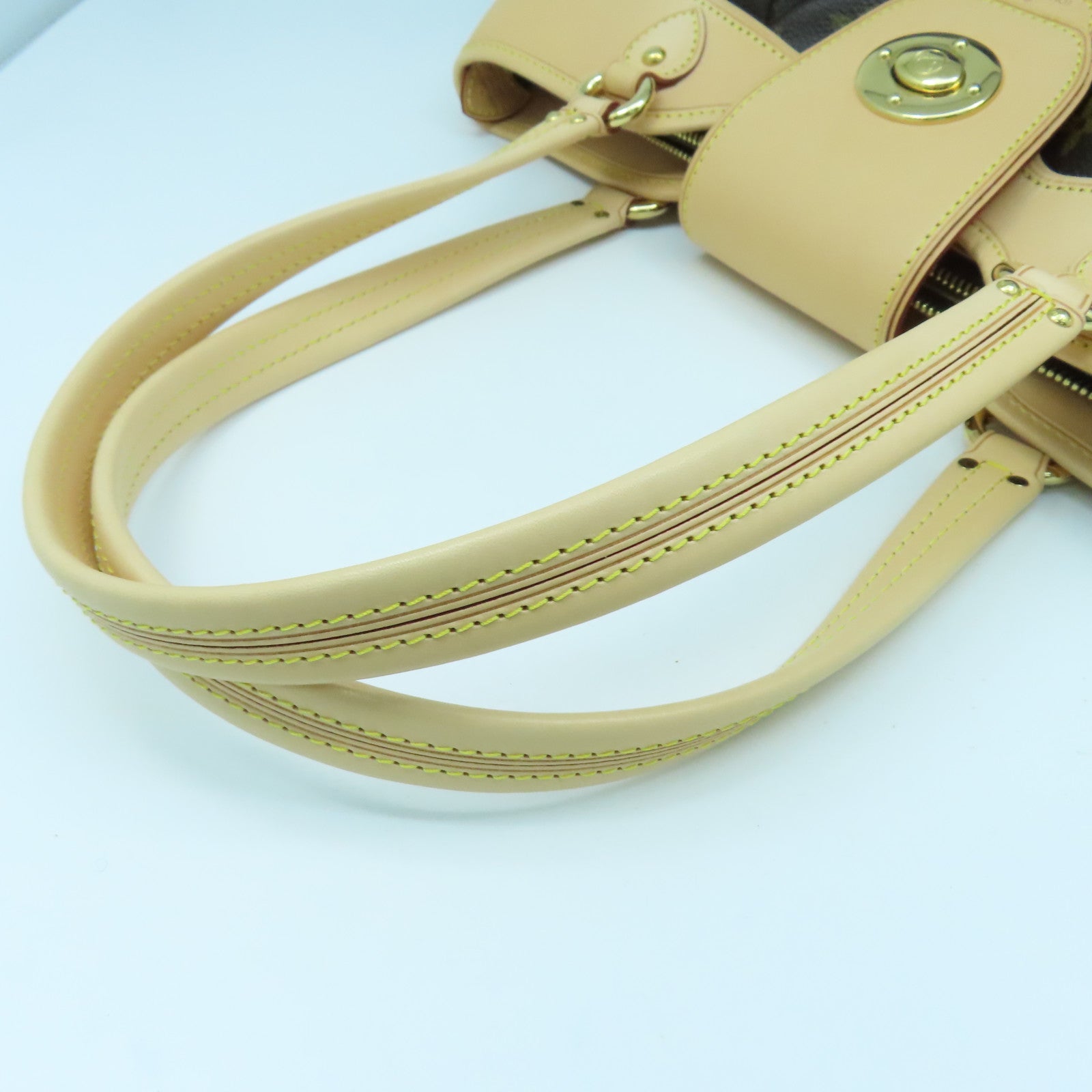 LOUIS VUITTON 【激減優惠】Monogram Boetie MM金扣手挽袋啡色