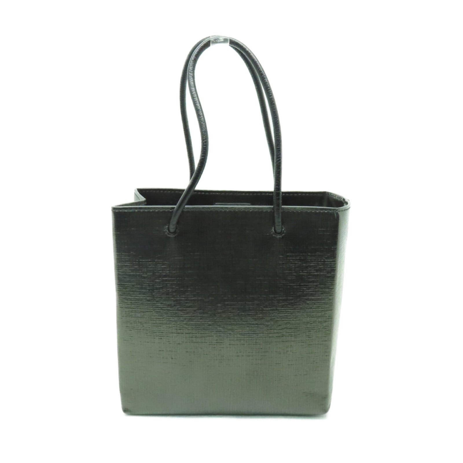 BALENCIAGA 牛皮皮革2 Way Shoulder銀扣手挽肩背兩用袋黑色