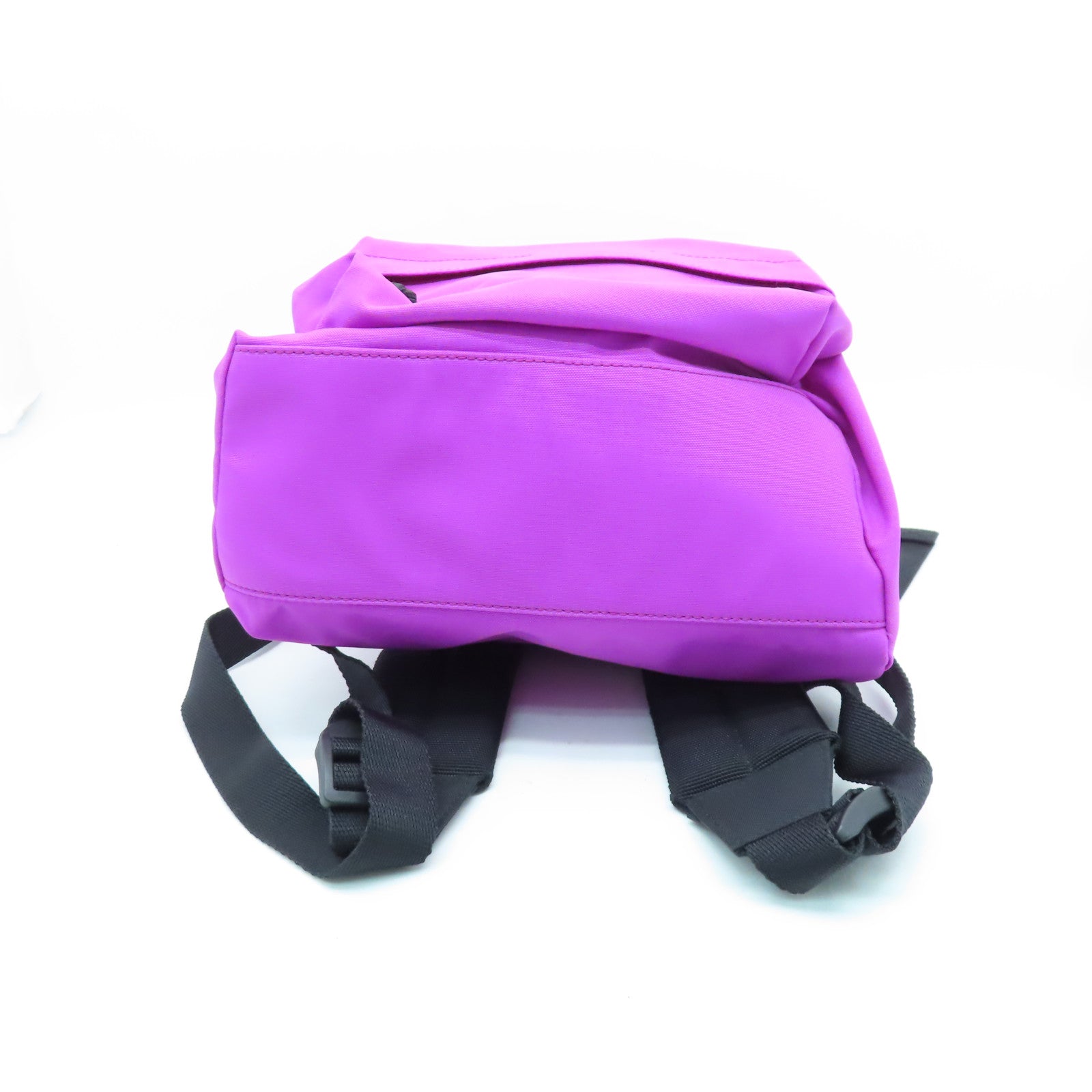 BALENCIAGA 尼龍Backpack銀扣背包紫色/黑色