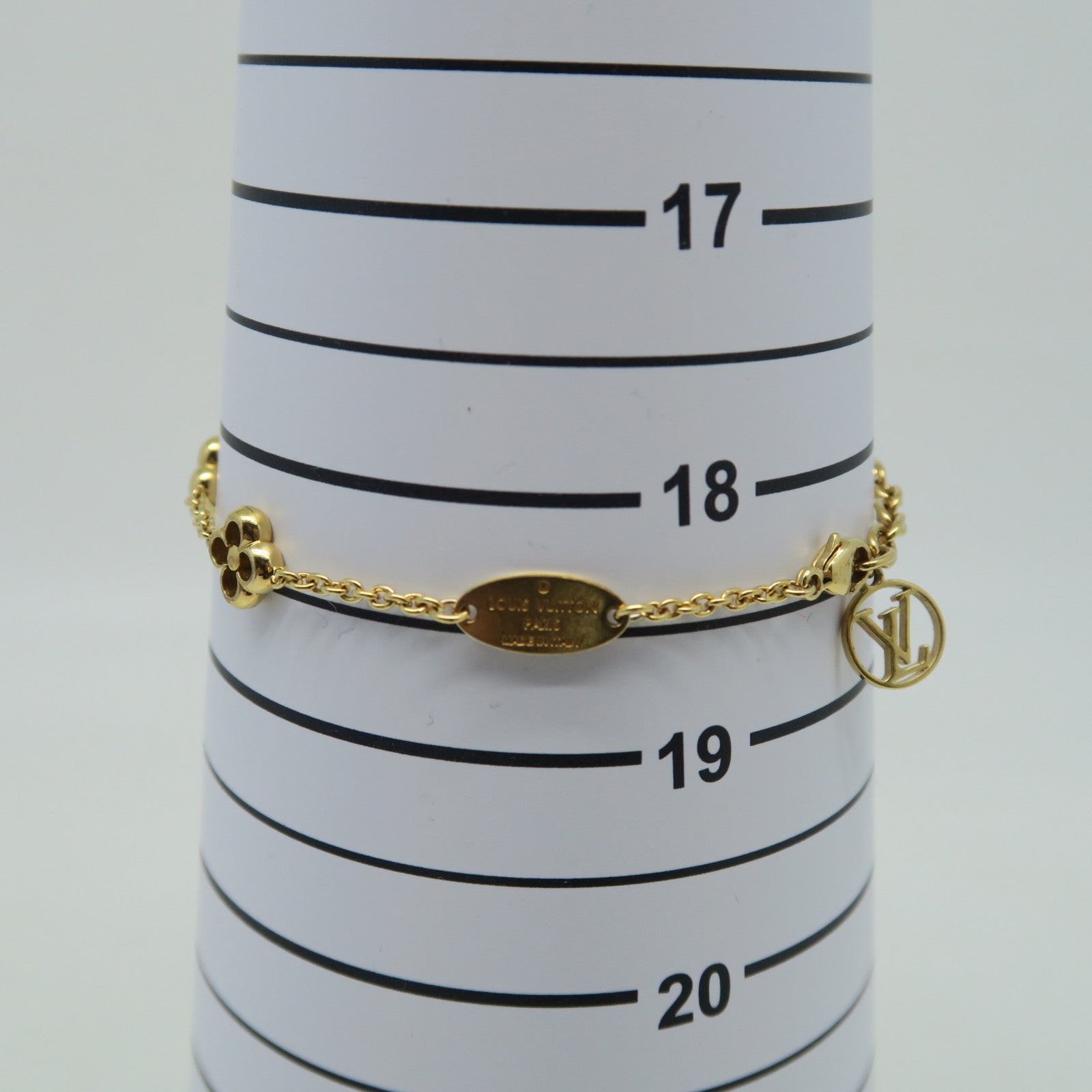 LOUIS VUITTON 金屬Flower Full Bracelet手鏈金色