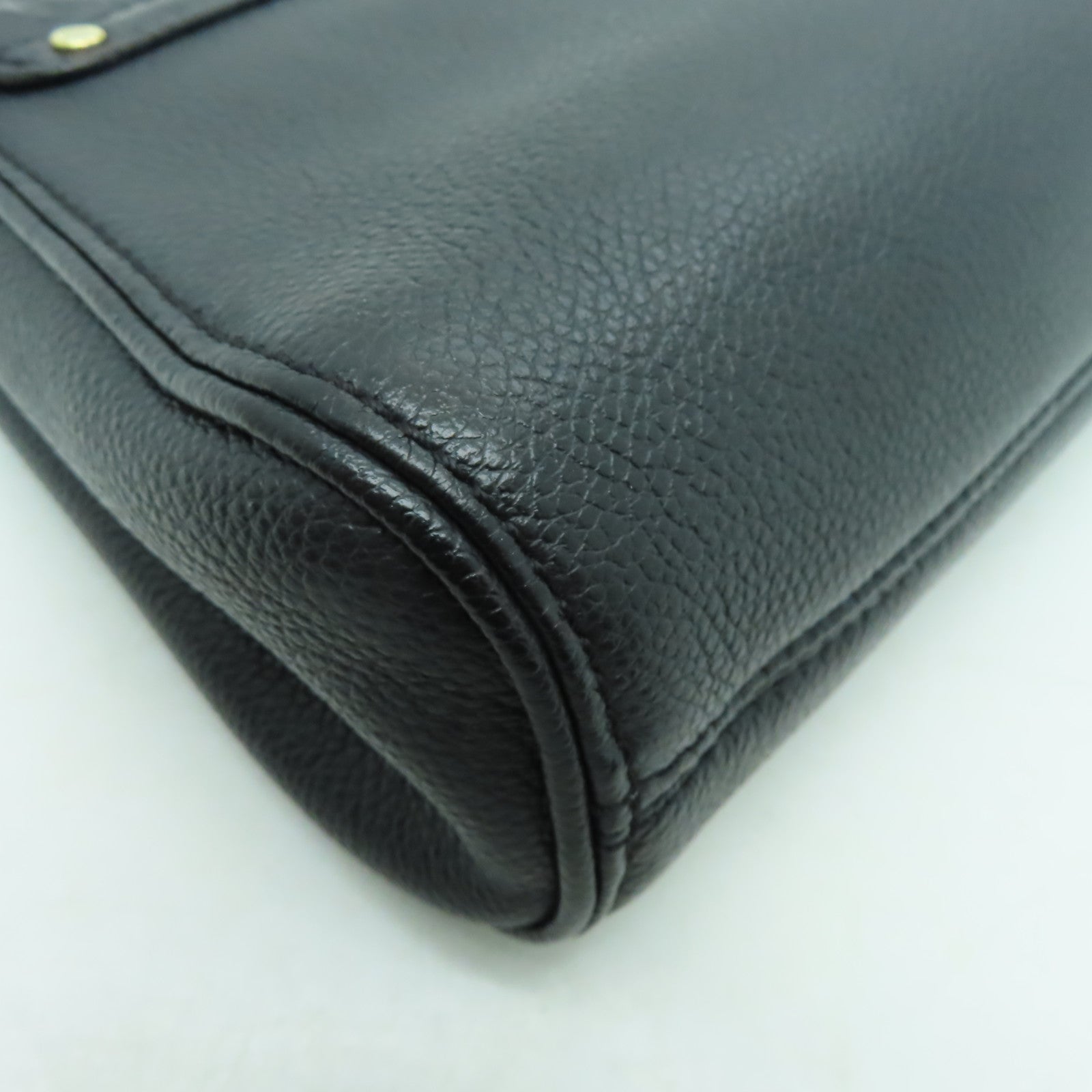LOUIS VUITTON Monogram Empreinte Saint Germain PM金扣鏈帶肩背袋黒色