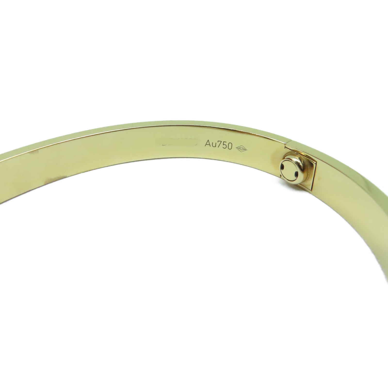 CARTIER 18K黃金Love Blaceret手鐲Cartier#17