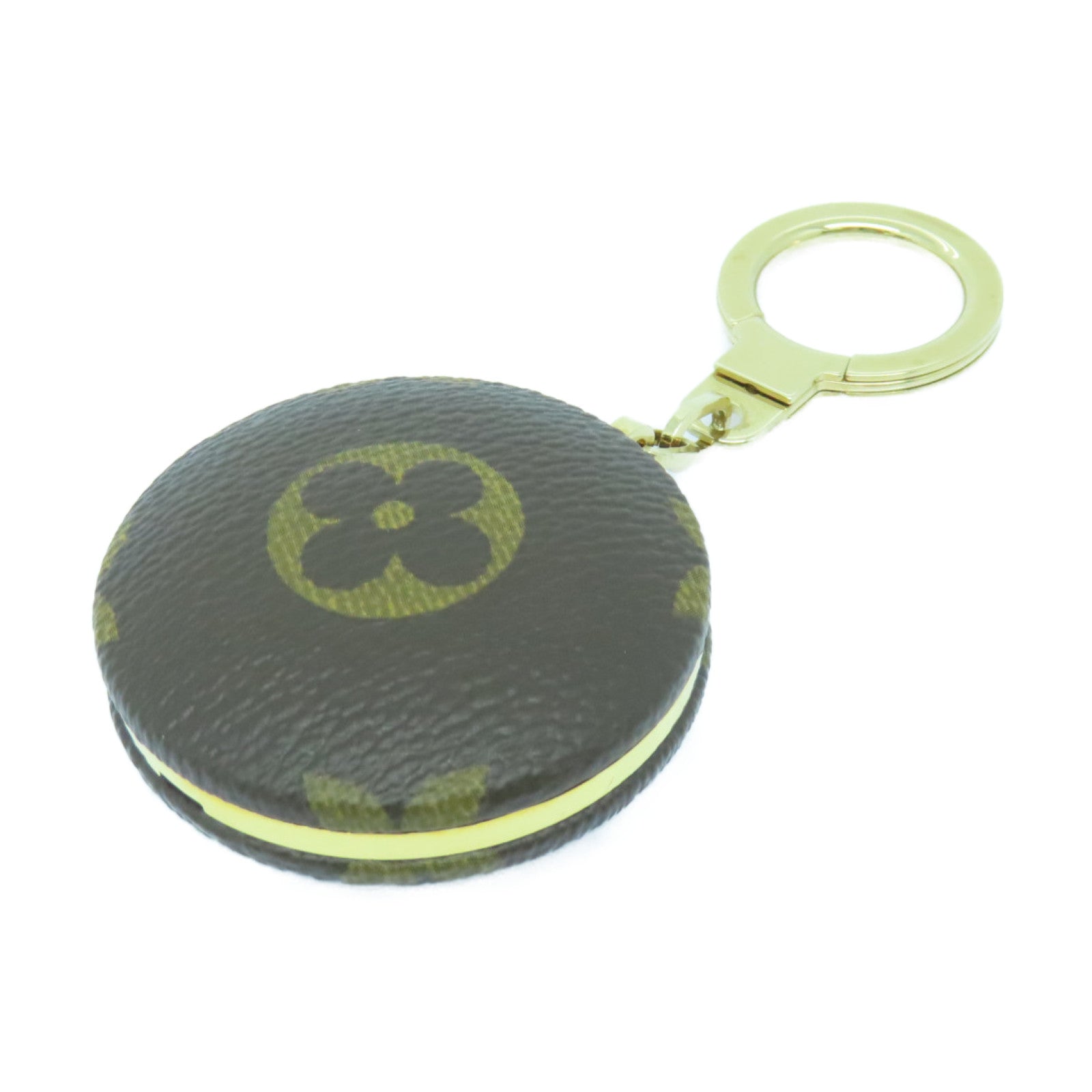 LOUIS VUITTON Monogram Charm Gold Buckle Charm Brown