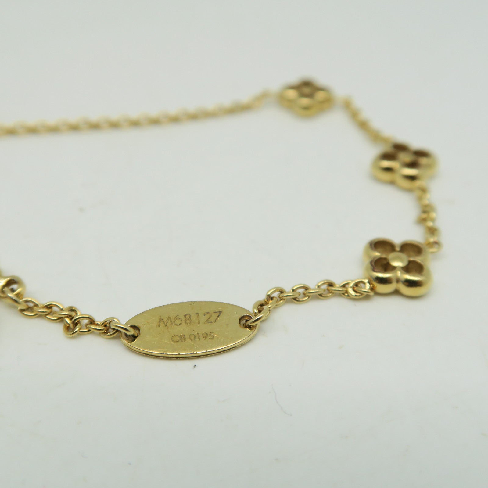 LOUIS VUITTON 金屬Flower Full Bracelet手鏈金色