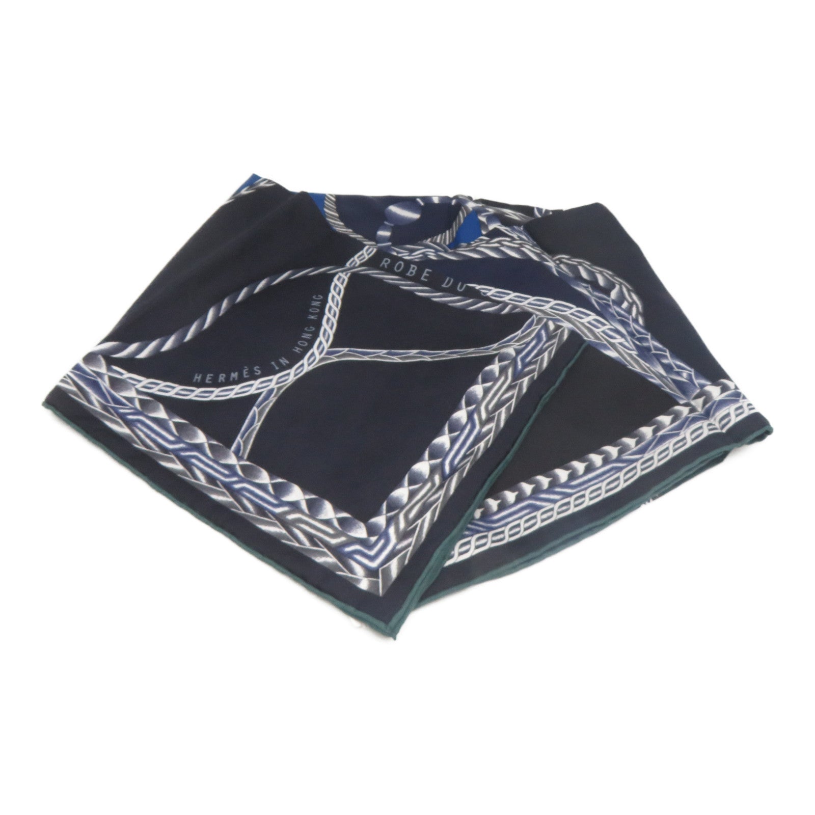 HERMES 【激減優惠】絲質Scarf絲巾藍色