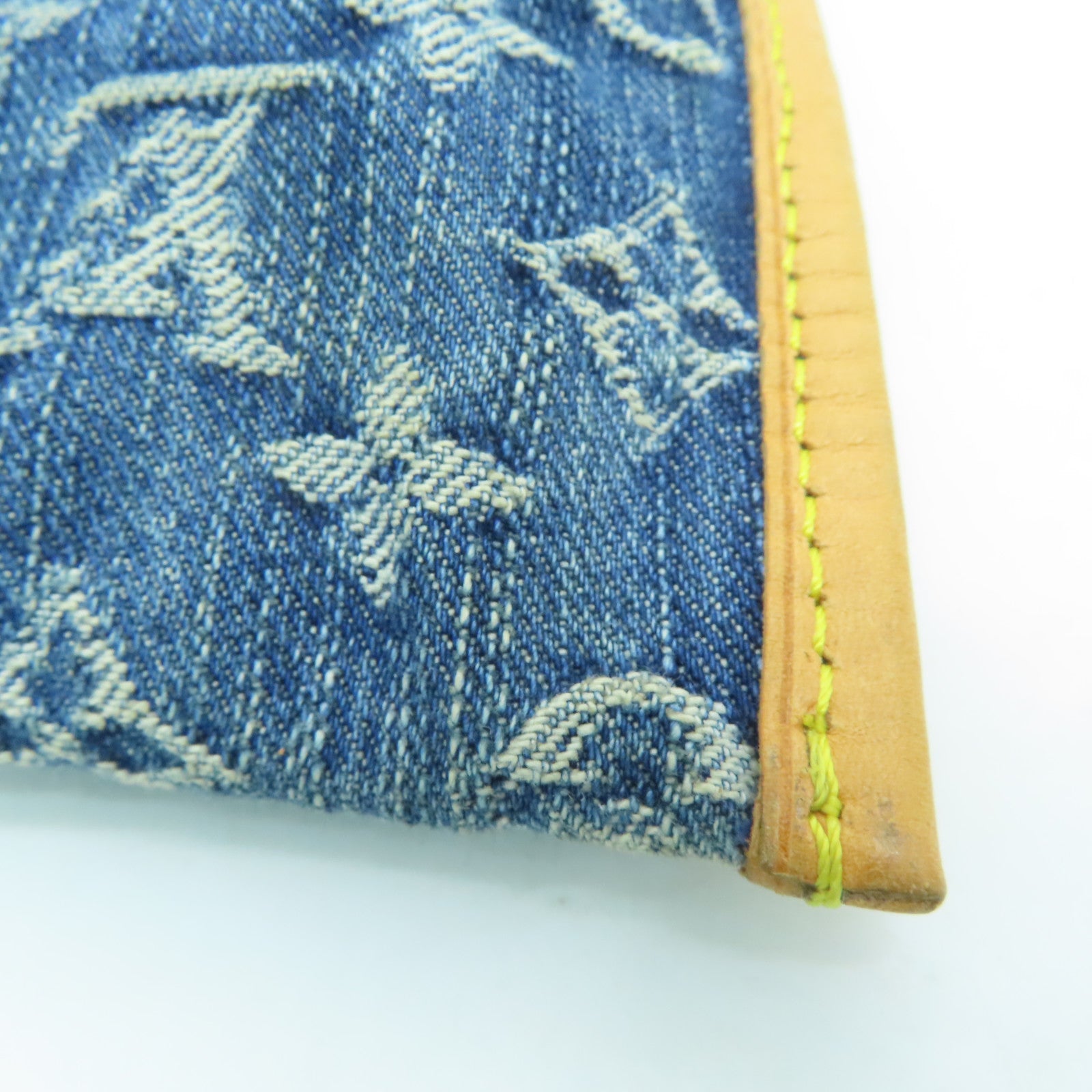 LOUIS VUITTON Monogram DenimFlat Shopper Tote金扣手挽袋蓝色