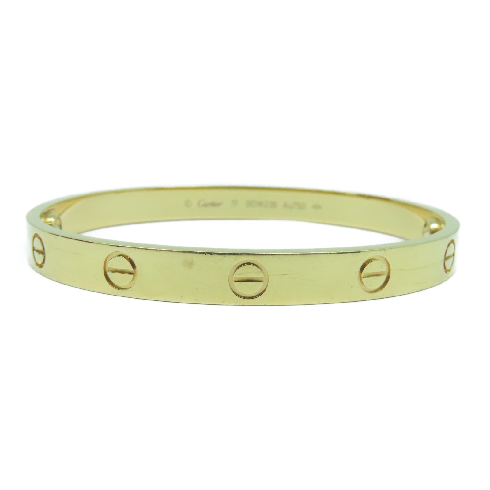 CARTIER 18K黃金Love Blaceret手鐲Cartier#17