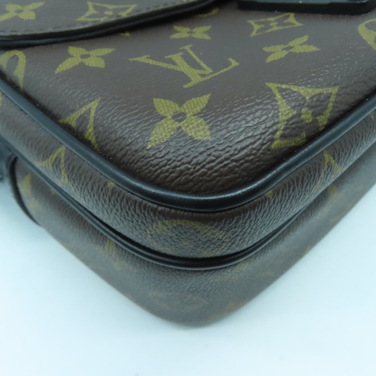 LOUIS VUITTON Monogram S Lock Messenger肩背袋啡色