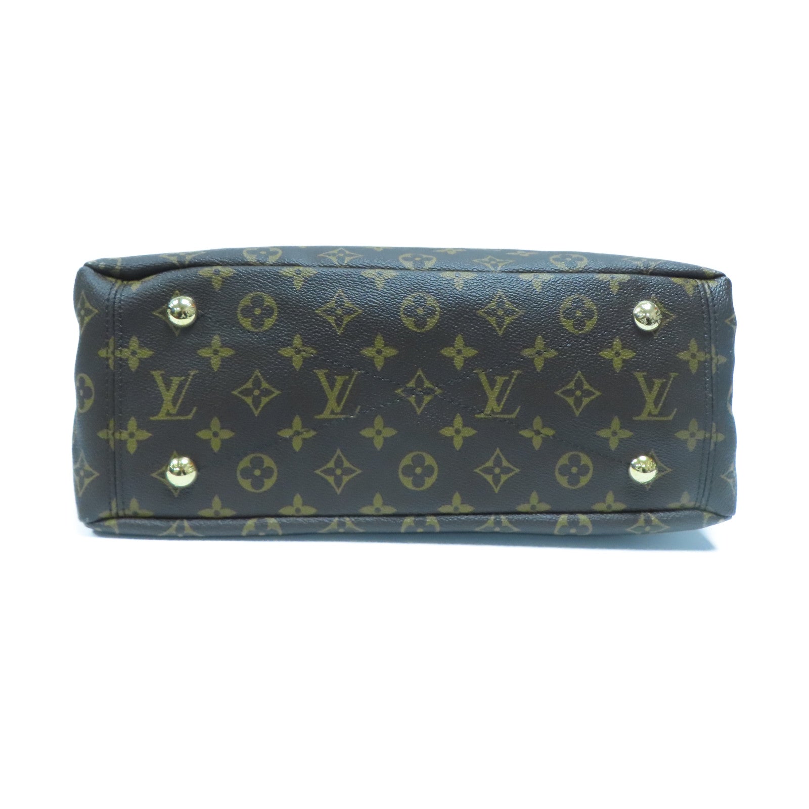 LOUIS VUITTON Monogram Pallas MM金扣手挽肩背兩用袋啡色