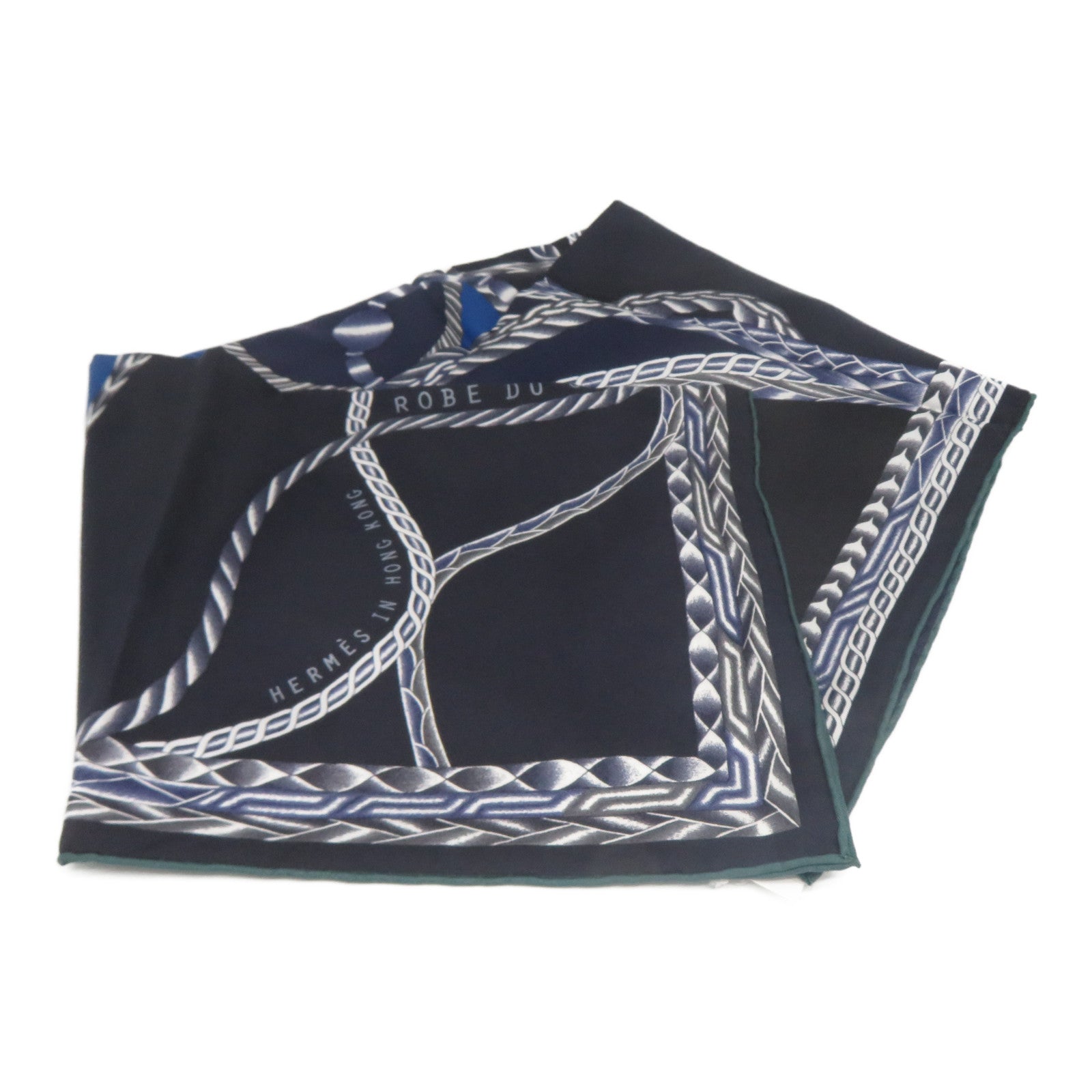 HERMES 【激減優惠】絲質Scarf絲巾藍色