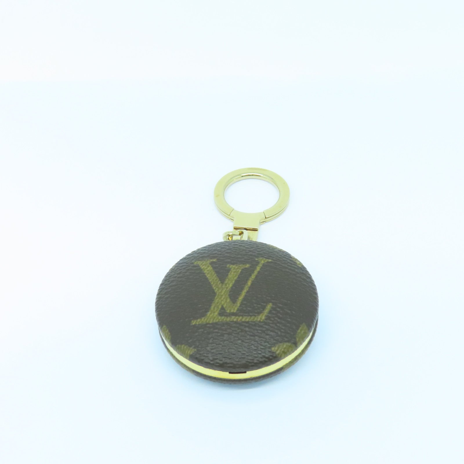 LOUIS VUITTON Monogram Charm Gold Buckle Charm Brown
