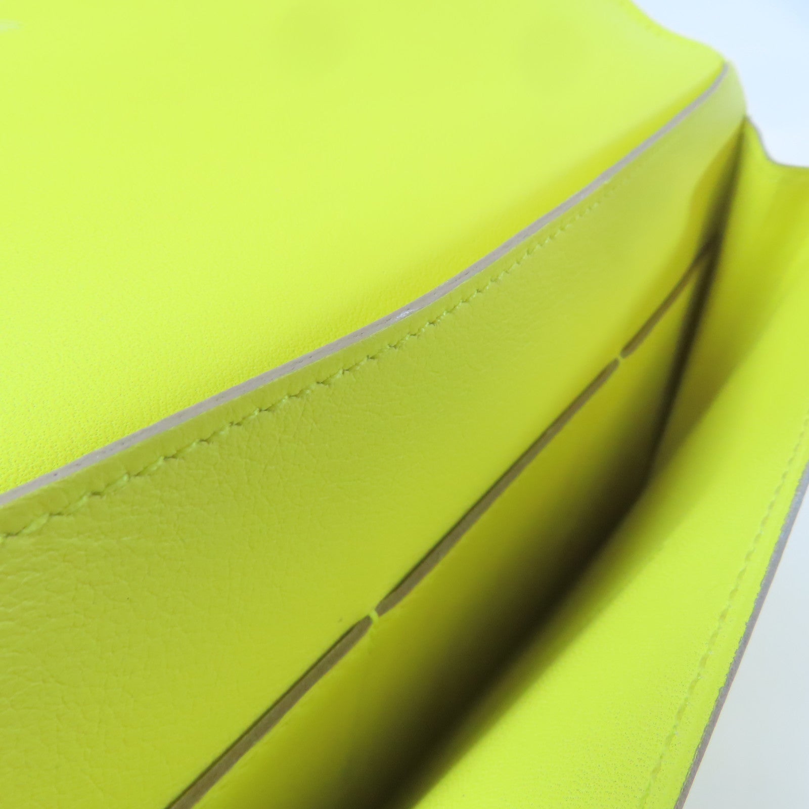 HERMES Swift皮革Dogon GM銀扣長錢包Jaune Poussin小雞黃色