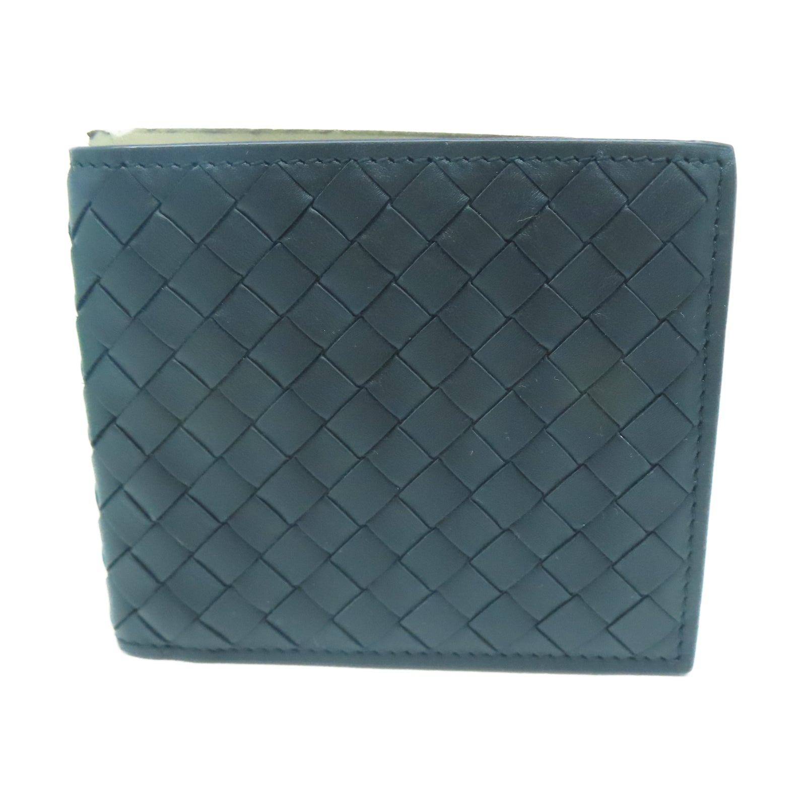 BOTTEGA VENETA 織紋皮革Fold Wallet錢包黑色