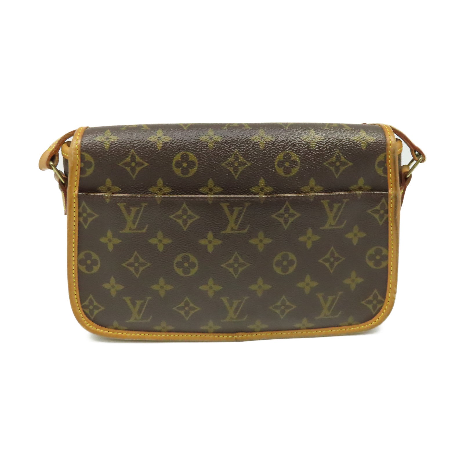 LOUIS VUITTON Monogram Sologne Shoulder Bag金扣肩背袋啡色