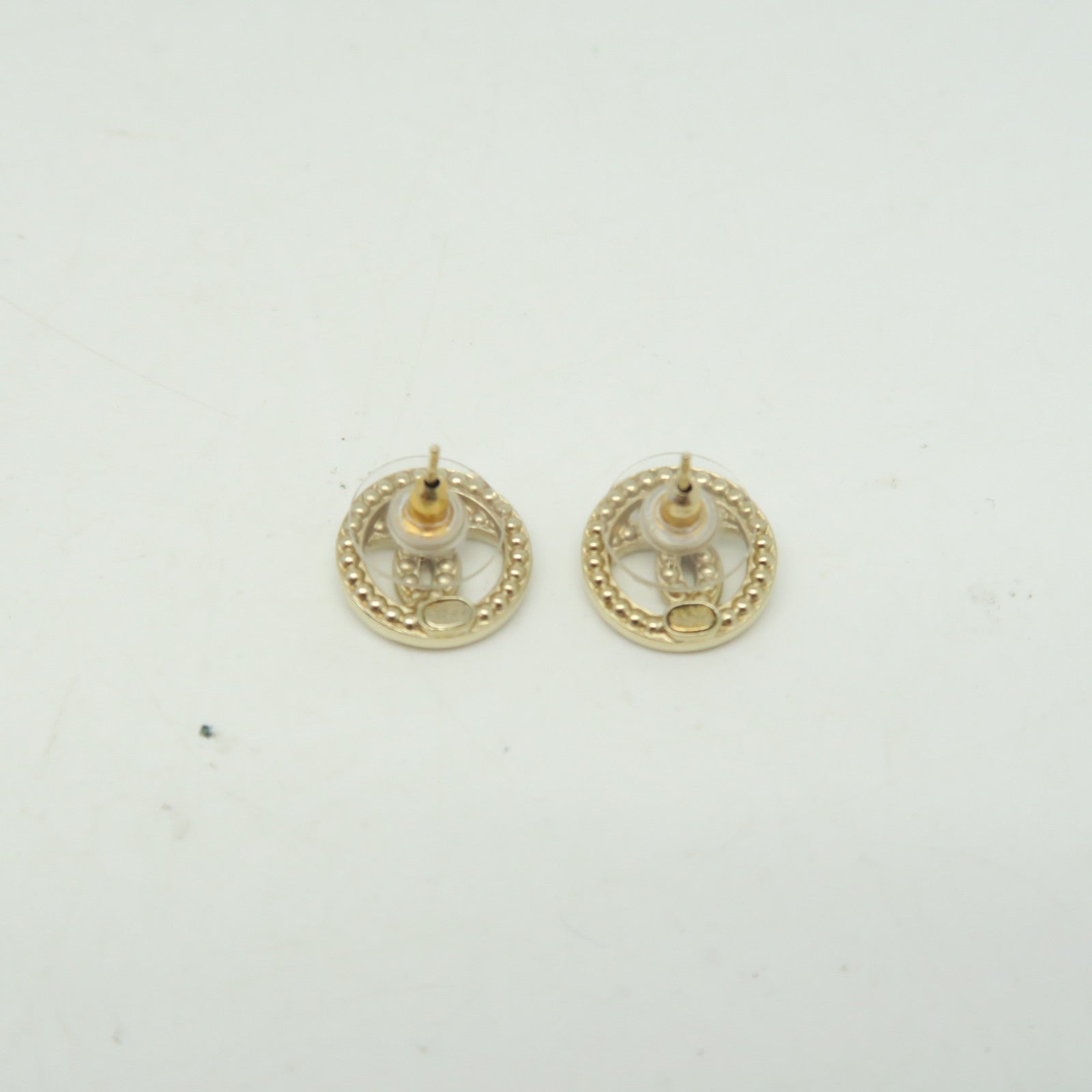 CHANEL 金屬CC Earrings耳環金色