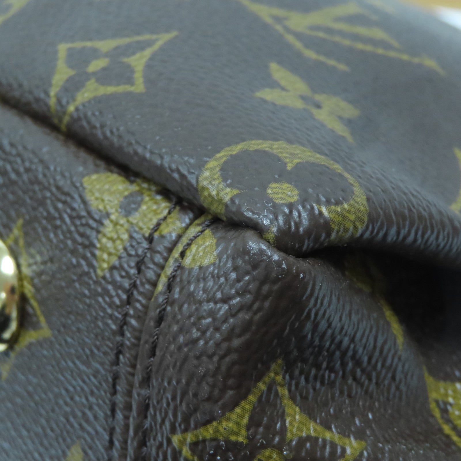 LOUIS VUITTON Monogram Pallas MM金扣手挽肩背兩用袋啡色