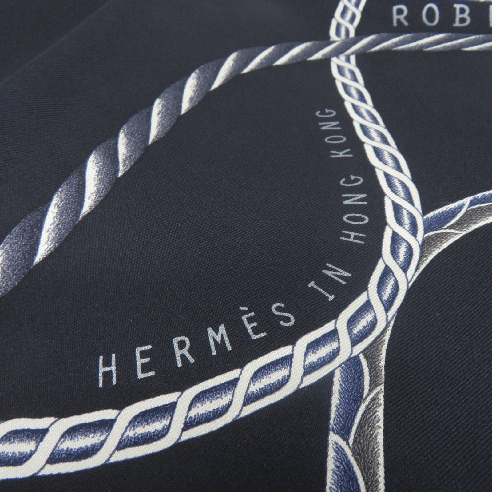 HERMES 【激減優惠】絲質Scarf絲巾藍色