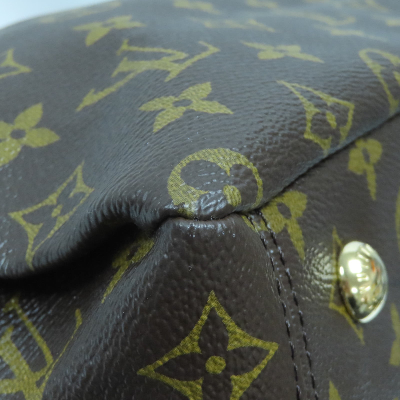 LOUIS VUITTON Monogram Pallas MM金扣手挽肩背兩用袋啡色