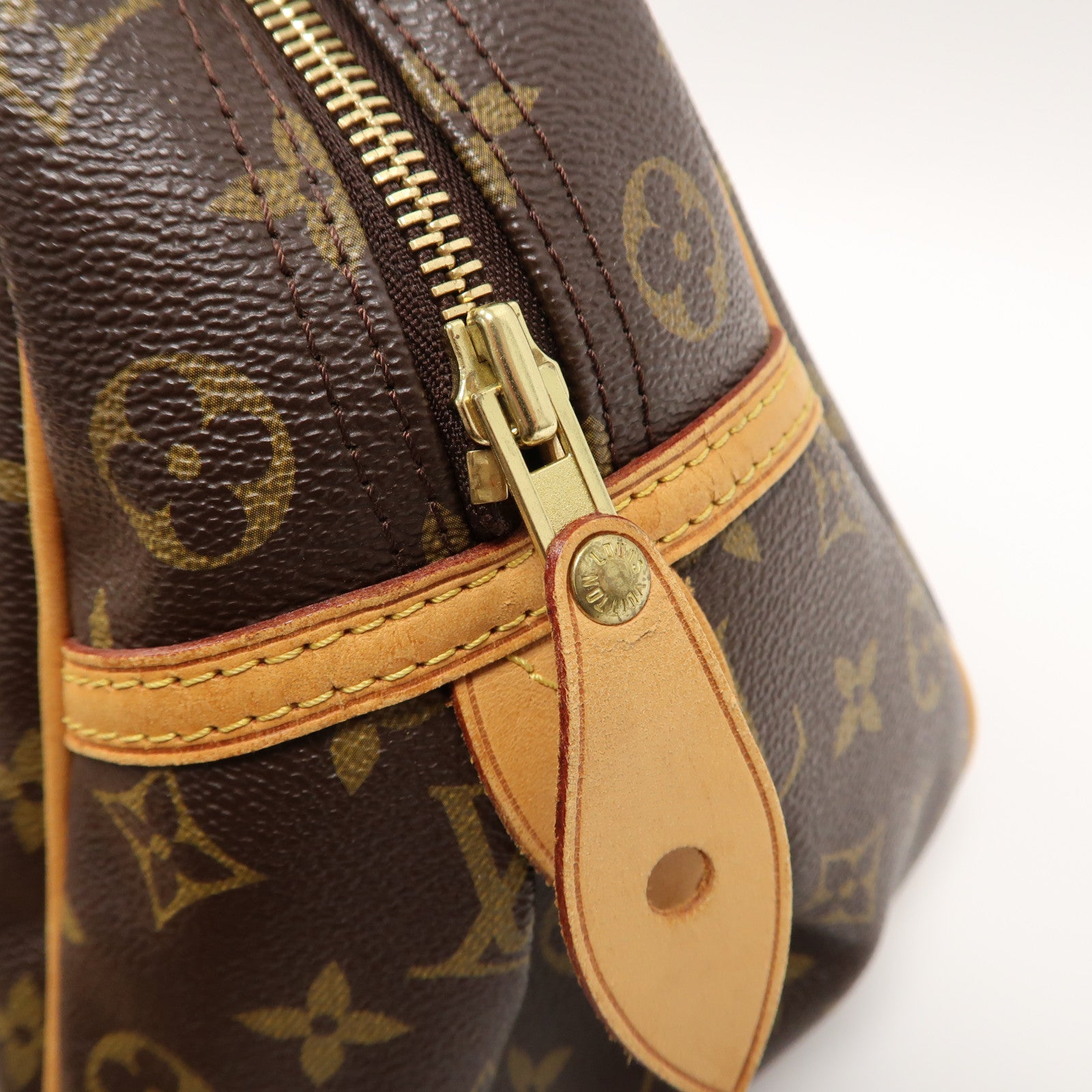 LOUIS VUITTON Monogram Montorgueil PM金扣肩背袋啡色