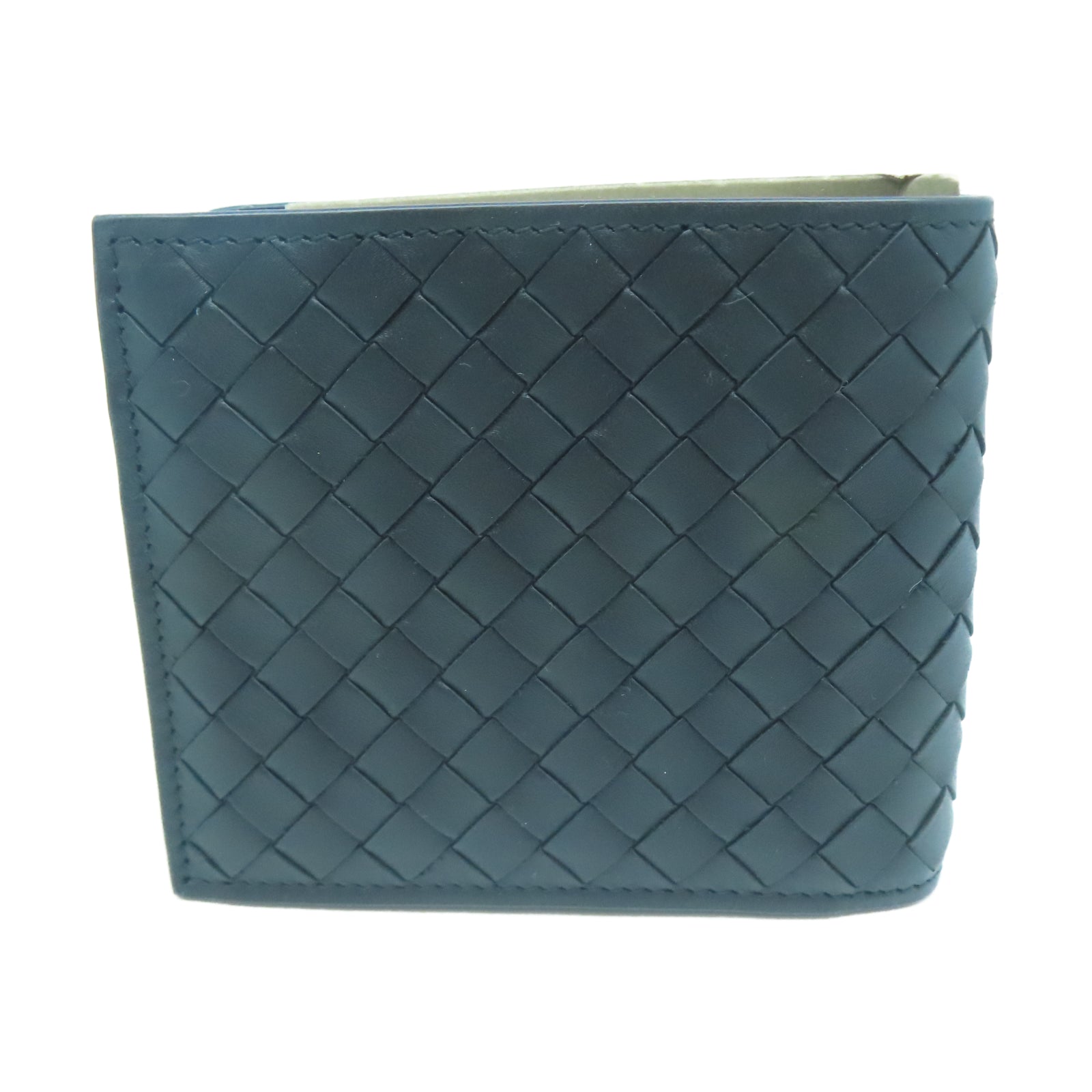 BOTTEGA VENETA 織紋皮革Fold Wallet錢包黑色