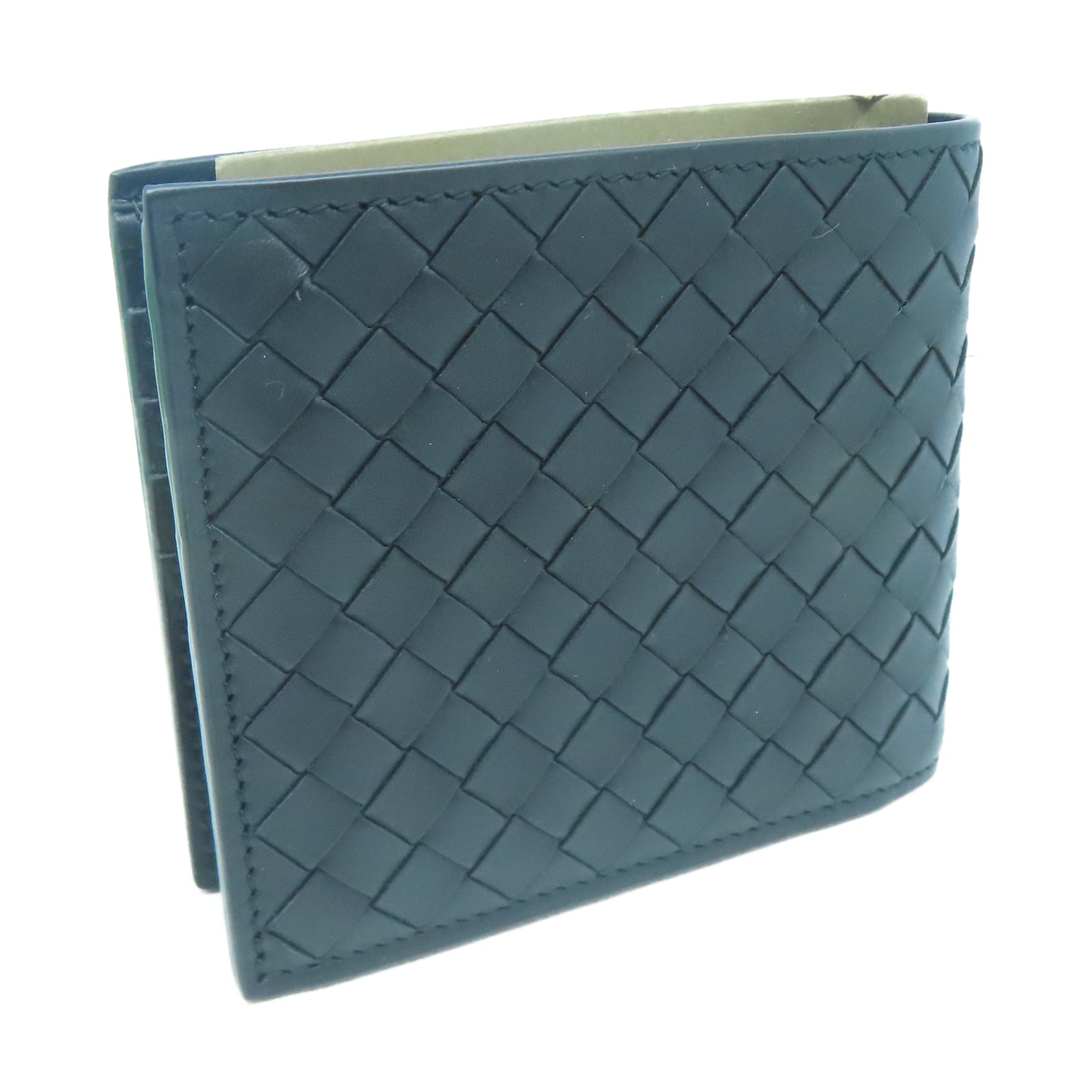 BOTTEGA VENETA 織紋皮革Fold Wallet錢包黑色