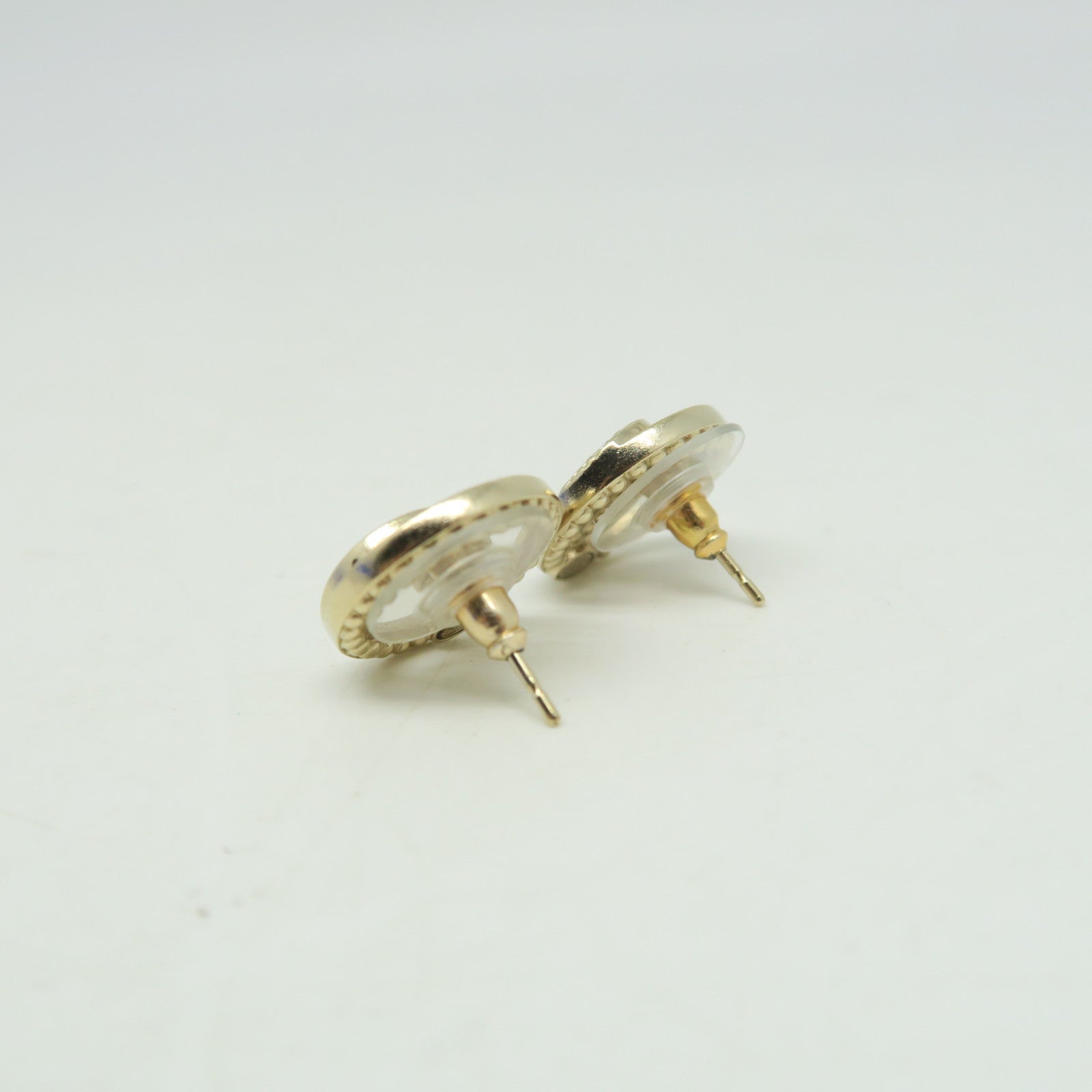 CHANEL 金屬CC Earrings耳環金色