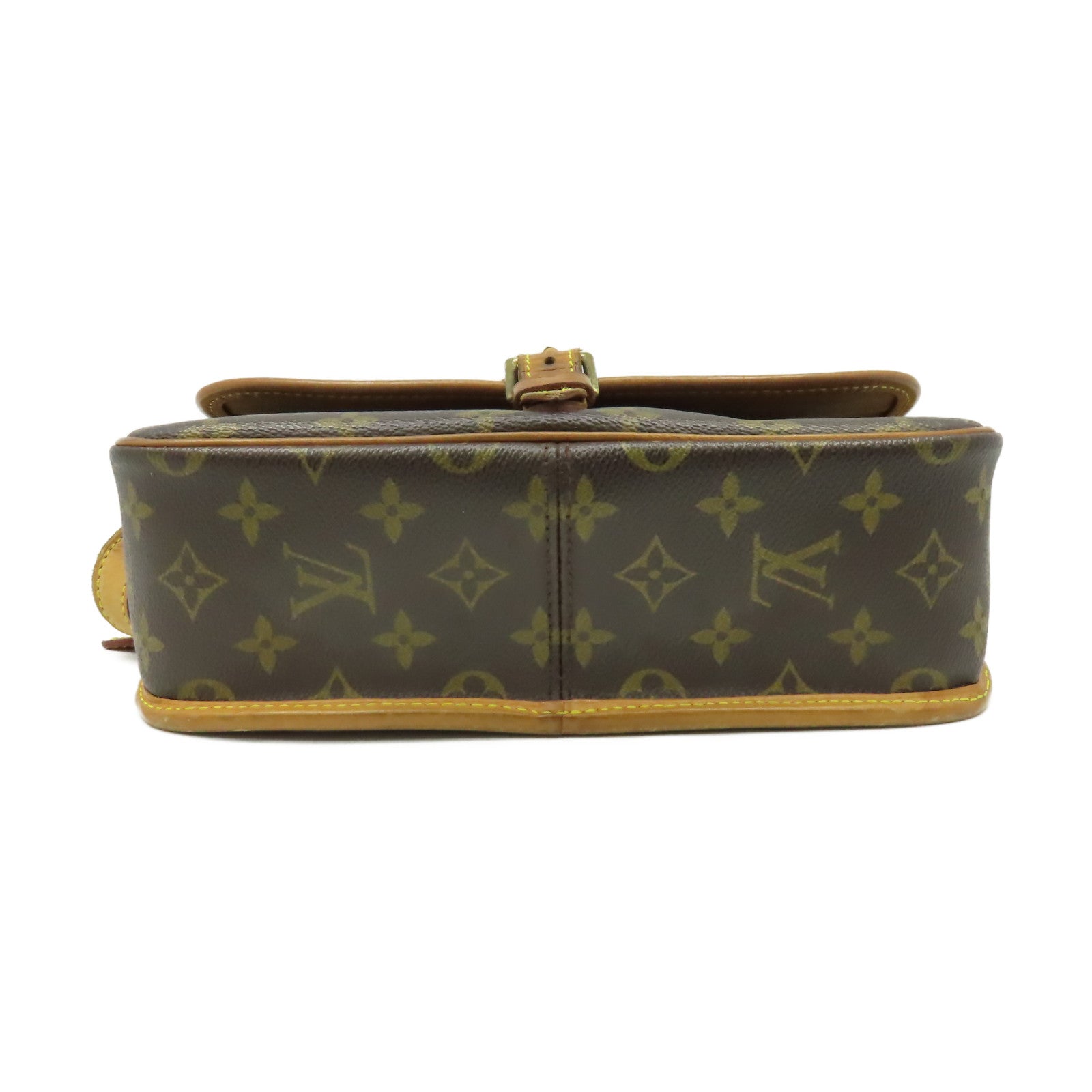 LOUIS VUITTON Monogram Sologne Shoulder Bag金扣肩背袋啡色