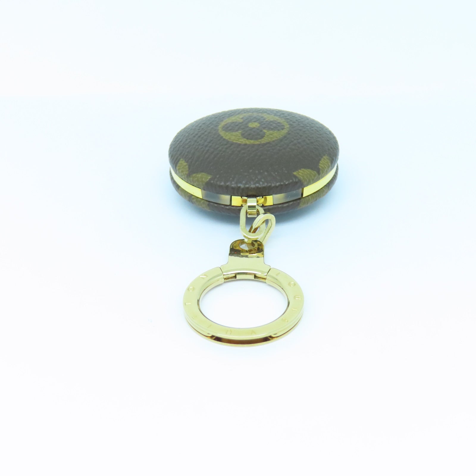LOUIS VUITTON Monogram Charm Gold Buckle Charm Brown