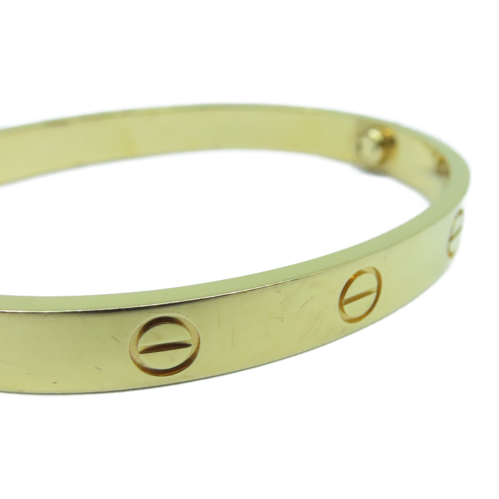 CARTIER 18K黃金Love Blaceret手鐲Cartier#17