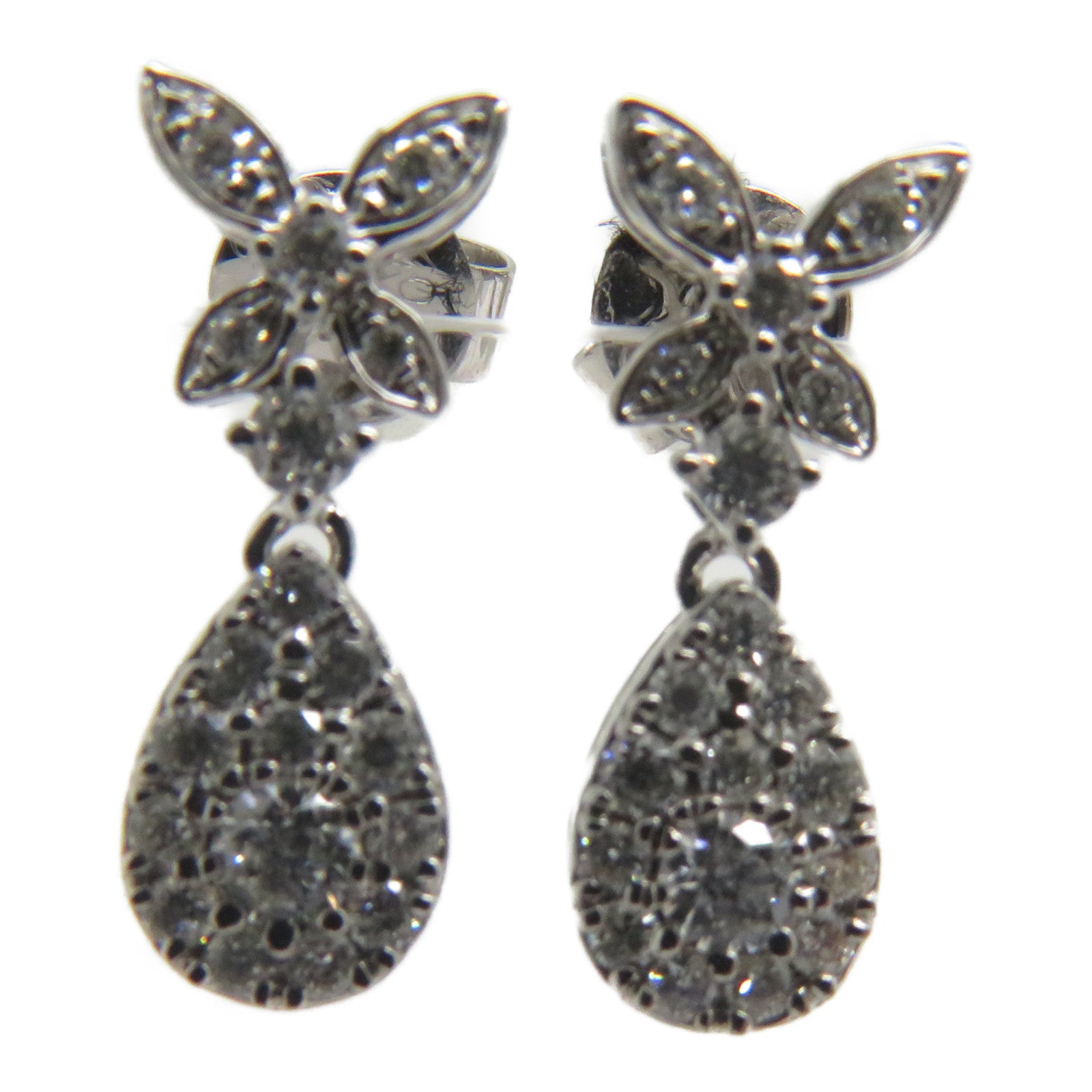 JEWELRY 【激減優惠】18K白金Diamond Earrings 0.444ct鑽石耳環