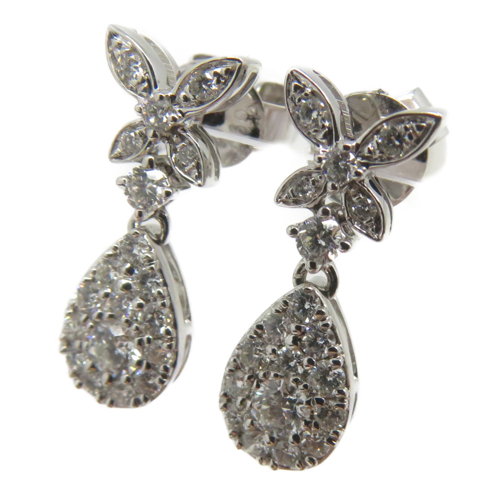 JEWELRY 【激減優惠】18K白金Diamond Earrings 0.444ct鑽石耳環
