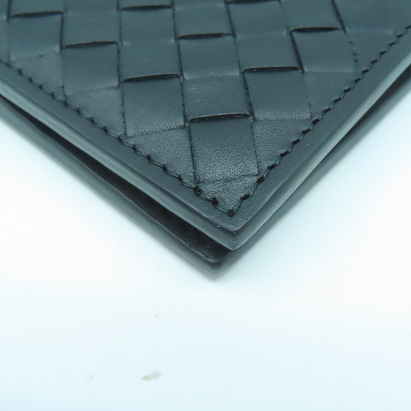 BOTTEGA VENETA 織紋皮革Fold Wallet錢包黑色