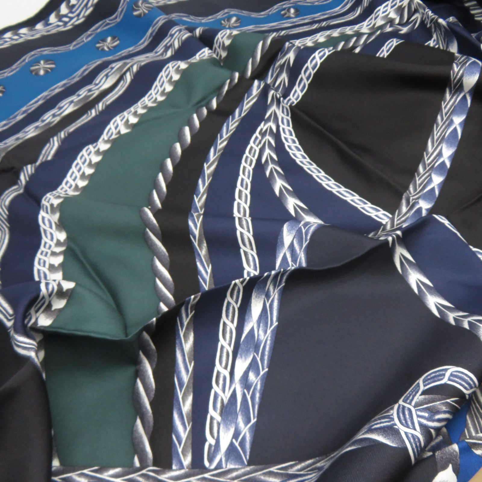 HERMES 【激減優惠】絲質Scarf絲巾藍色