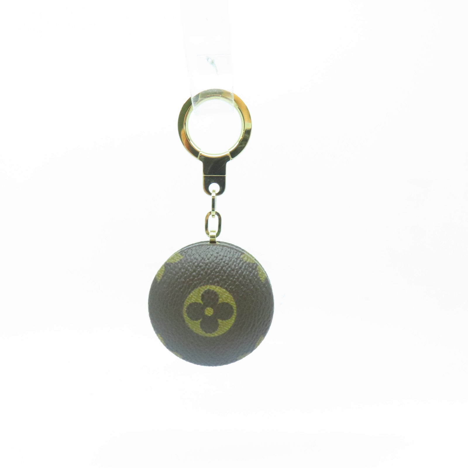 LOUIS VUITTON Monogram Charm Gold Buckle Charm Brown