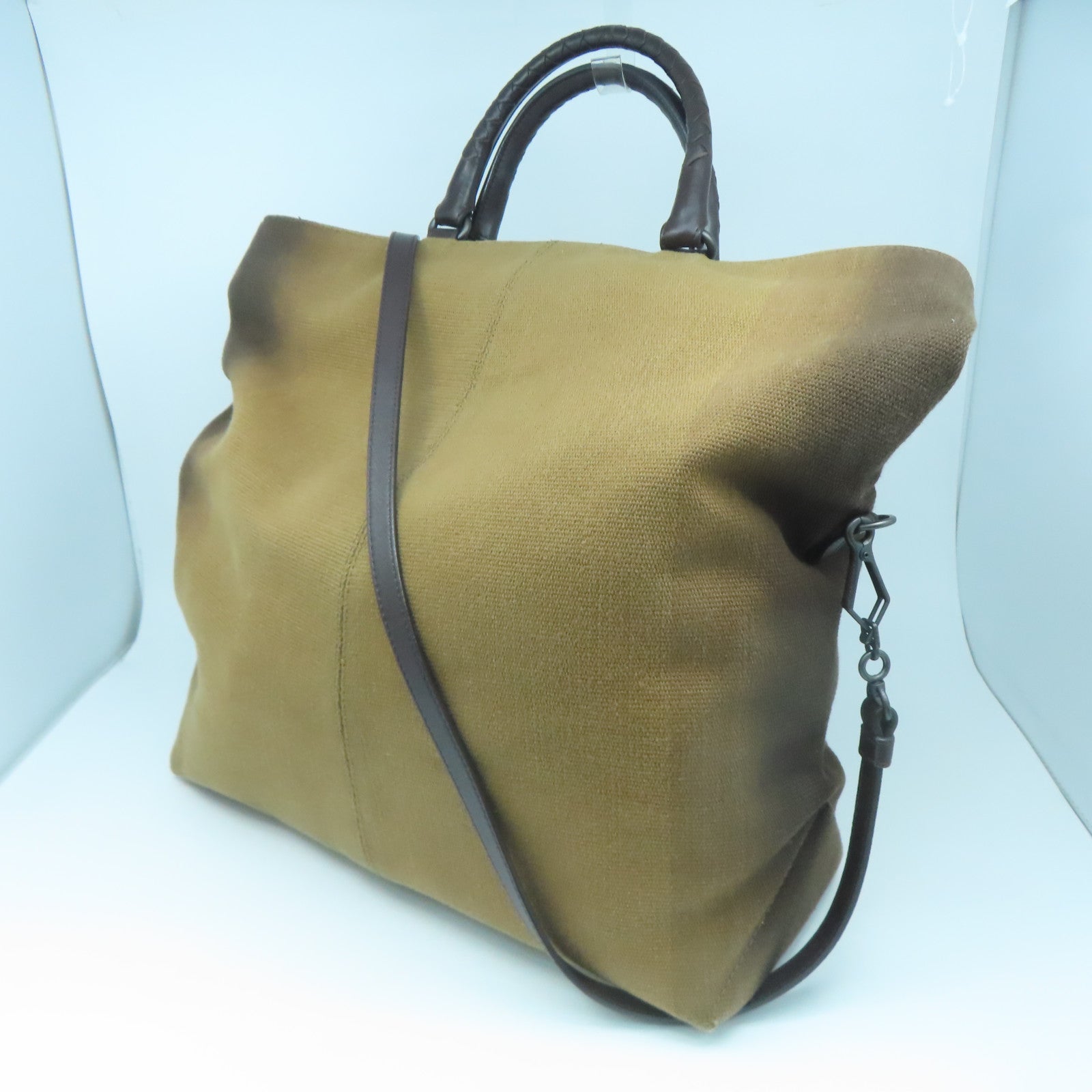 BOTTEGA VENETA Canvas 2way Shoulder Bag Handle Shoulder Bag Brown