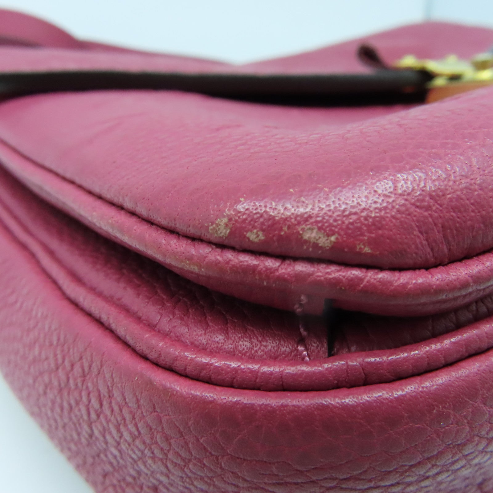 LOUIS VUITTON Monogram Empreinte Pochette Metis 2 Way Shoulder金扣肩背袋粉紅色