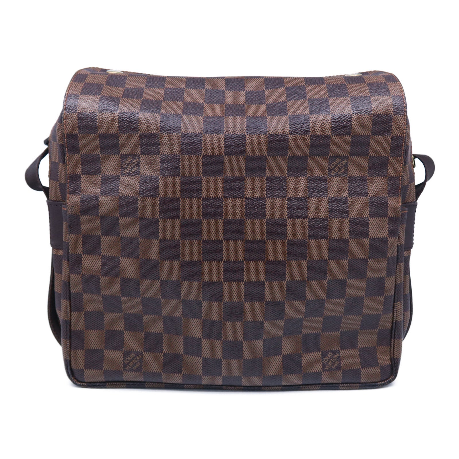 LOUIS VUITTON Damier Ebene Naviglio金扣肩背袋啡色