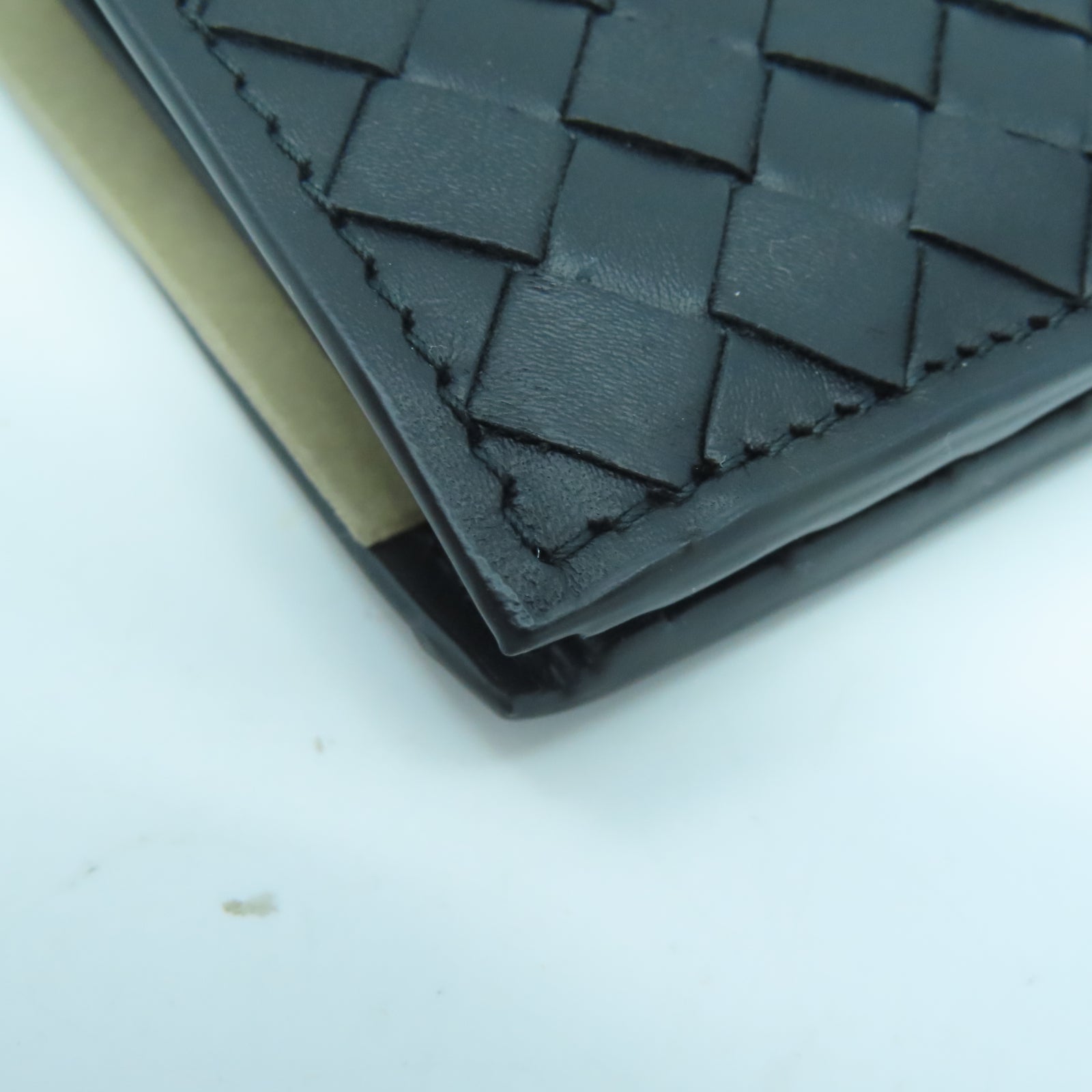 BOTTEGA VENETA 織紋皮革Fold Wallet錢包黑色
