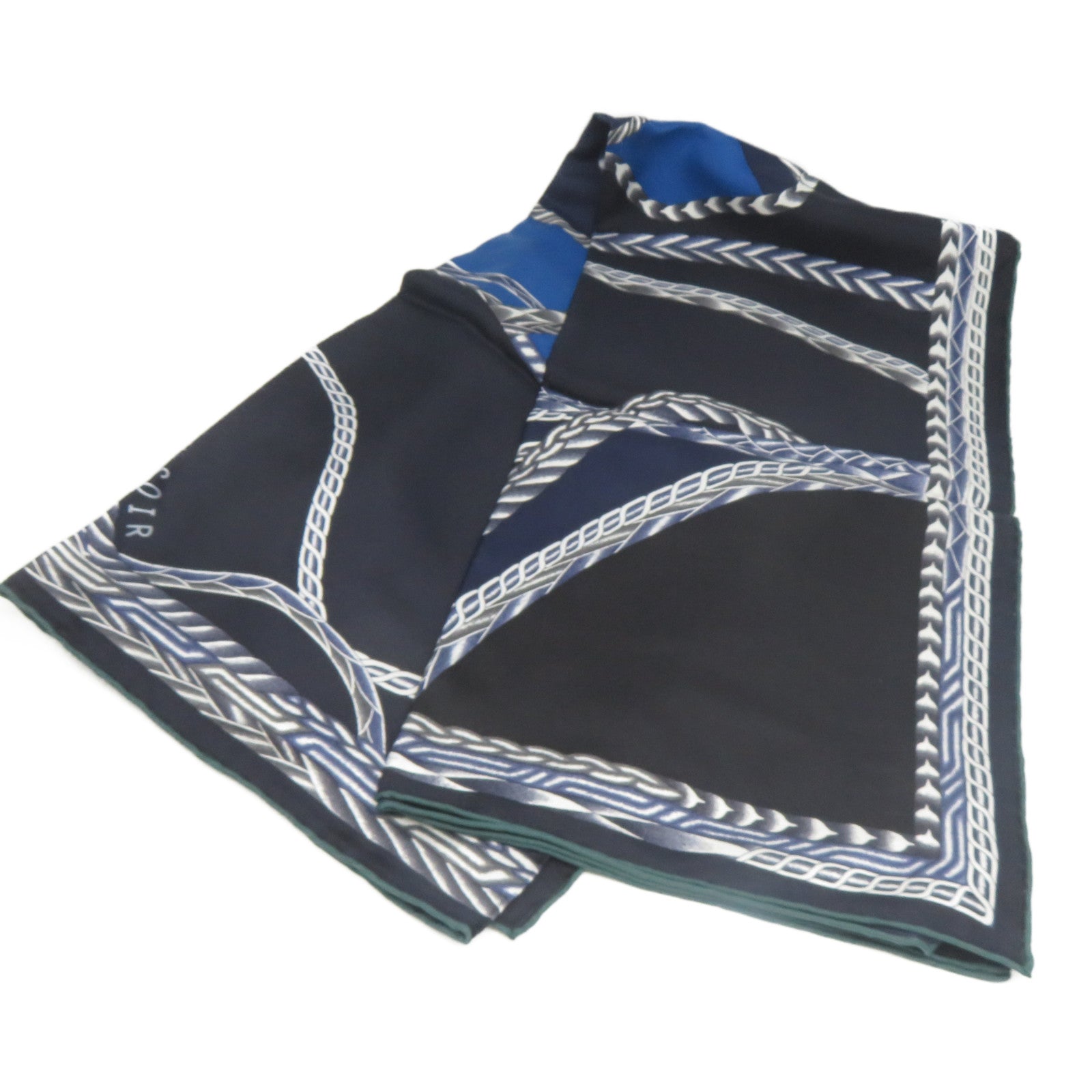 HERMES 【激減優惠】絲質Scarf絲巾藍色