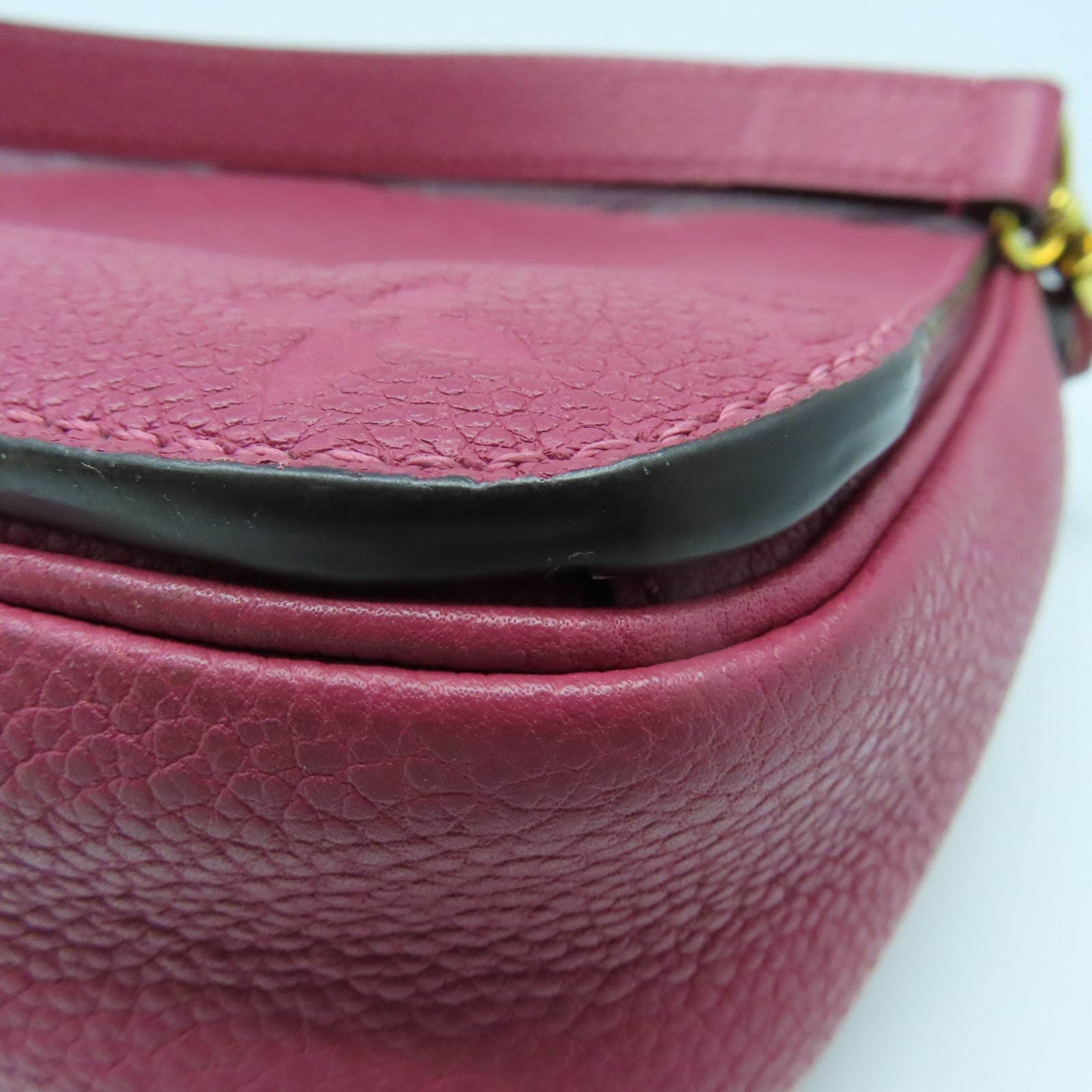LOUIS VUITTON Monogram Empreinte Pochette Metis 2 Way Shoulder金扣肩背袋粉紅色