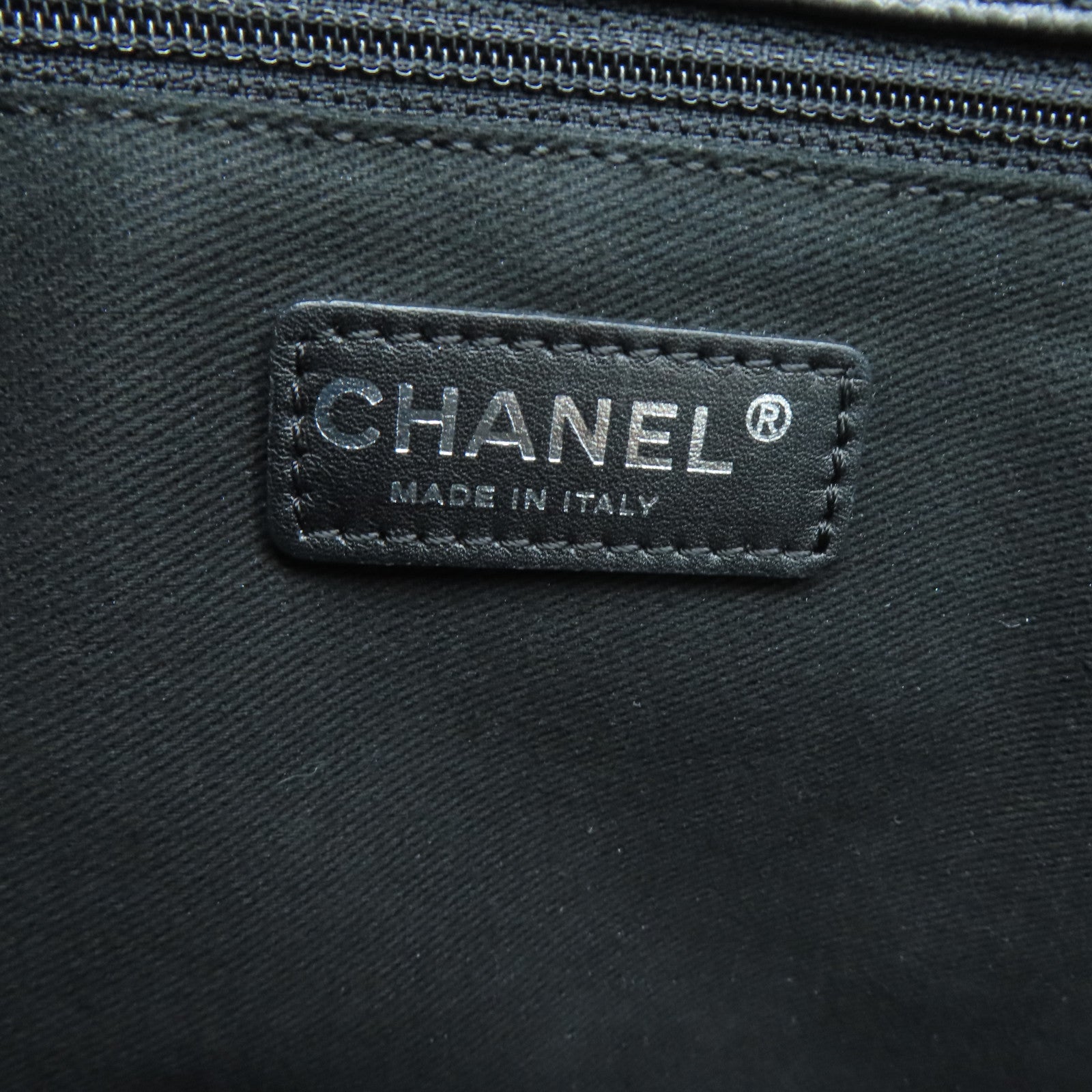 CHANEL 菱格Caviar皮革GST银扣手挽袋/肩背袋黑色