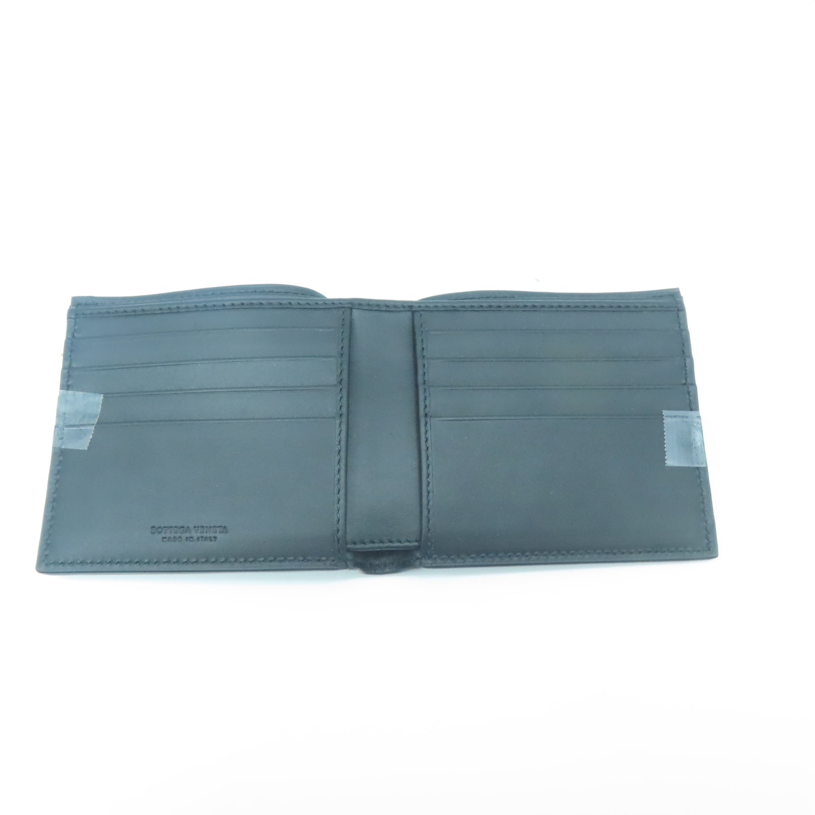 BOTTEGA VENETA 織紋皮革Fold Wallet錢包黑色