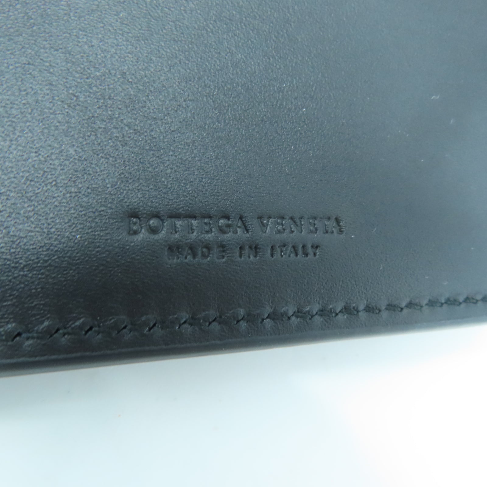 BOTTEGA VENETA 織紋皮革Fold Wallet錢包黑色